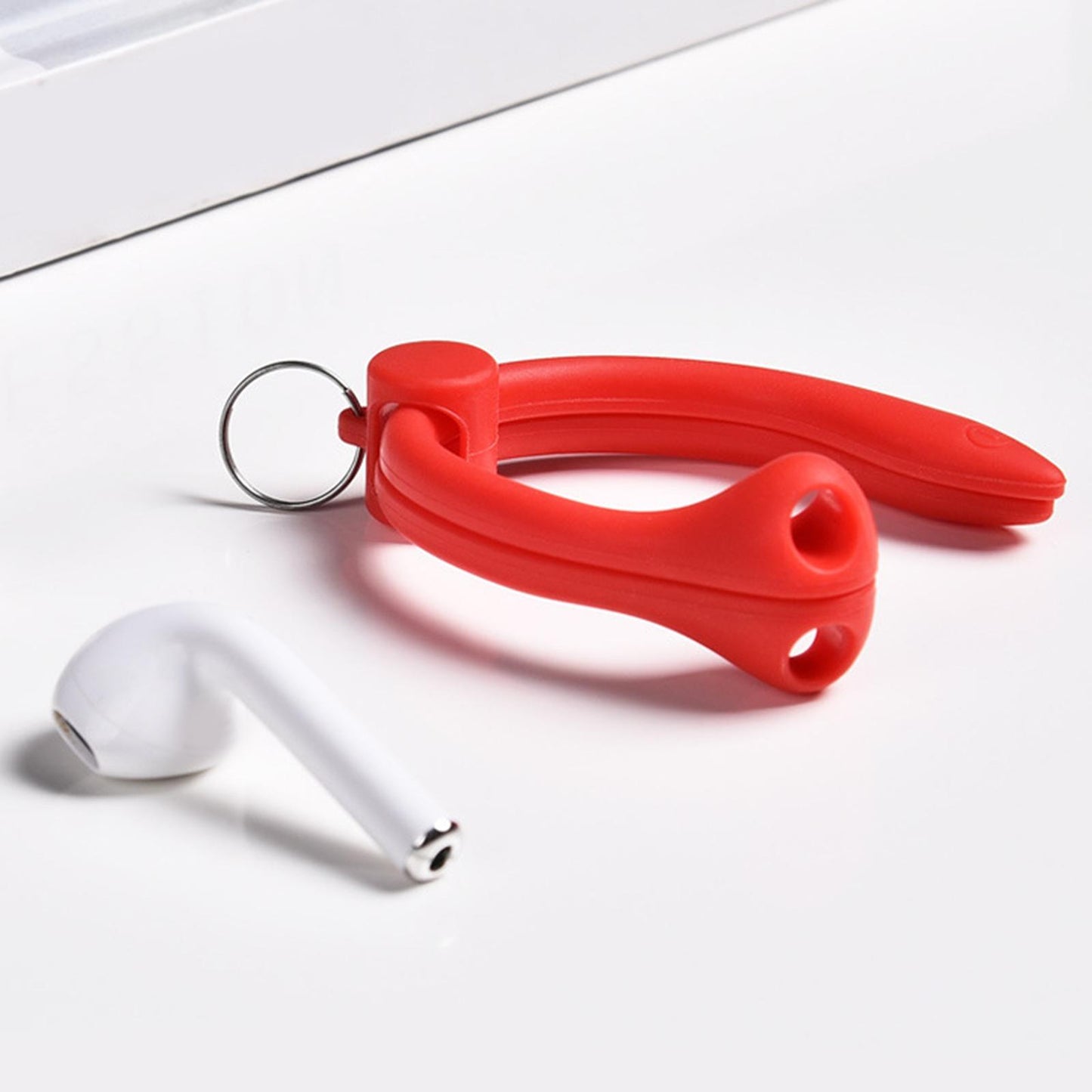 Silicone Ear Hooks Anti Drop Anti Slip for Bluetooth Earbuds Accessories Red