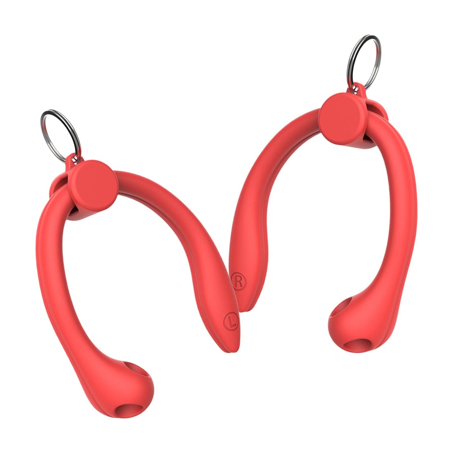 Silicone Ear Hooks Anti Drop Anti Slip for Bluetooth Earbuds Accessories Red