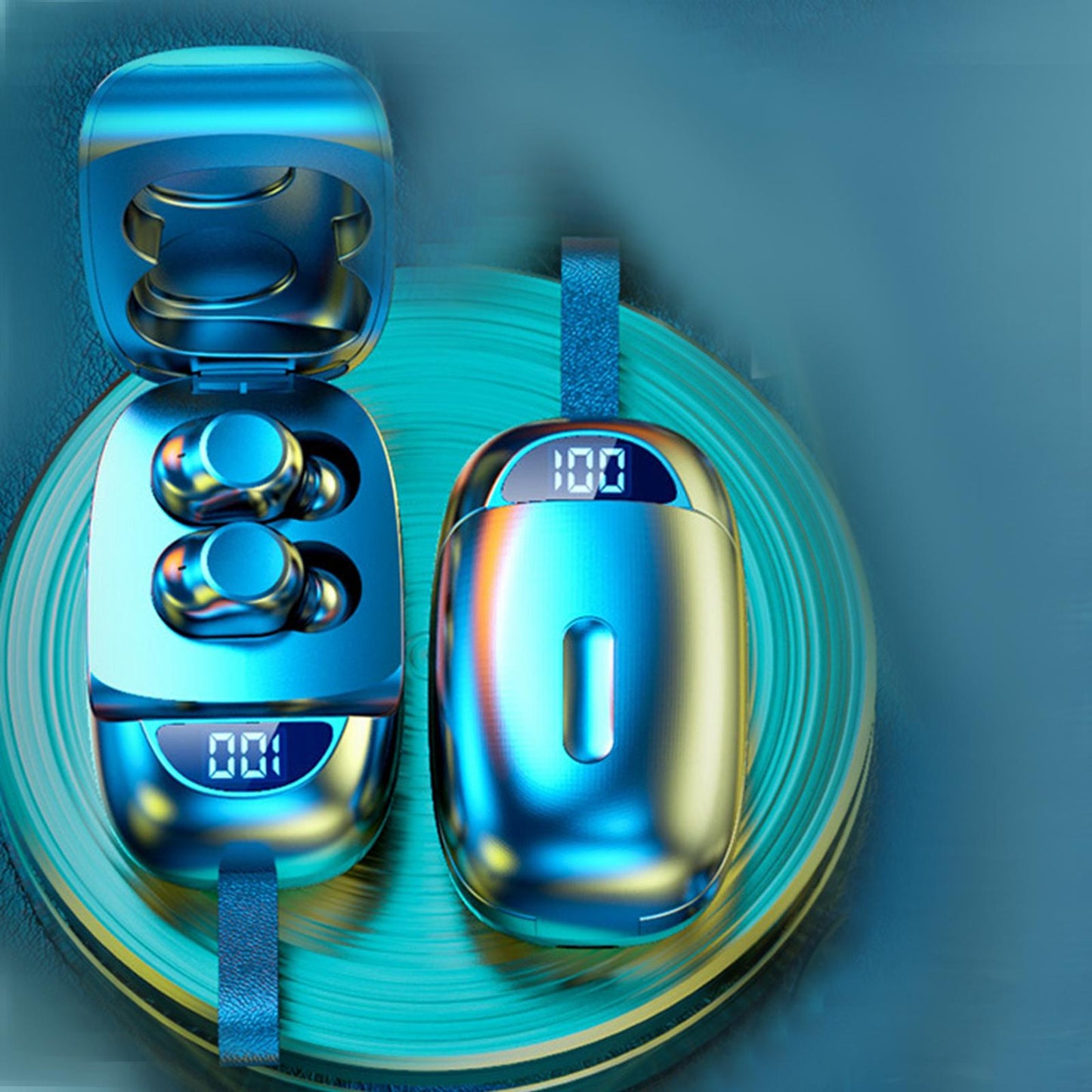 Wireless Earbuds V5.1 in Ear Noise Canceling with Charging Case Black