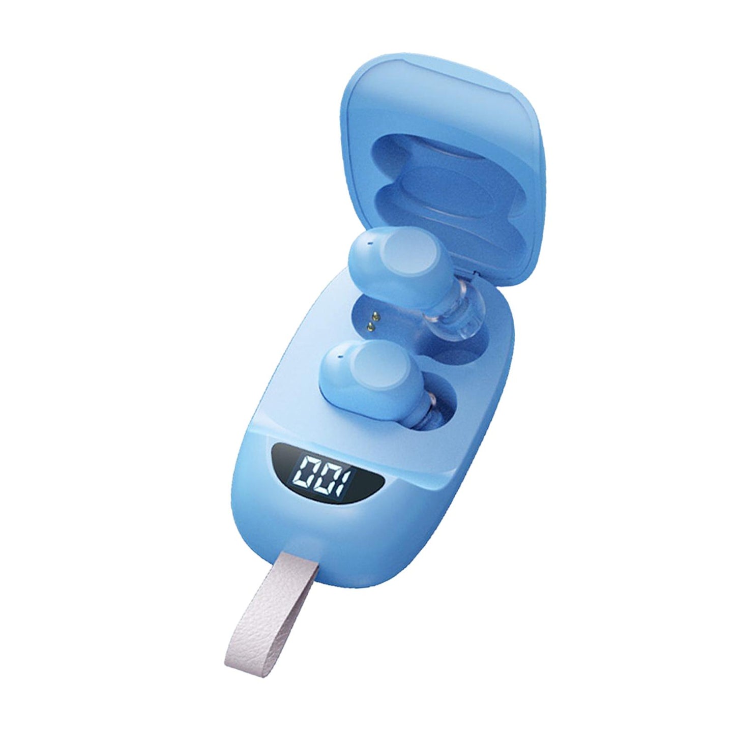 Wireless Earbuds V5.1 in Ear Noise Canceling with Charging Case Blue