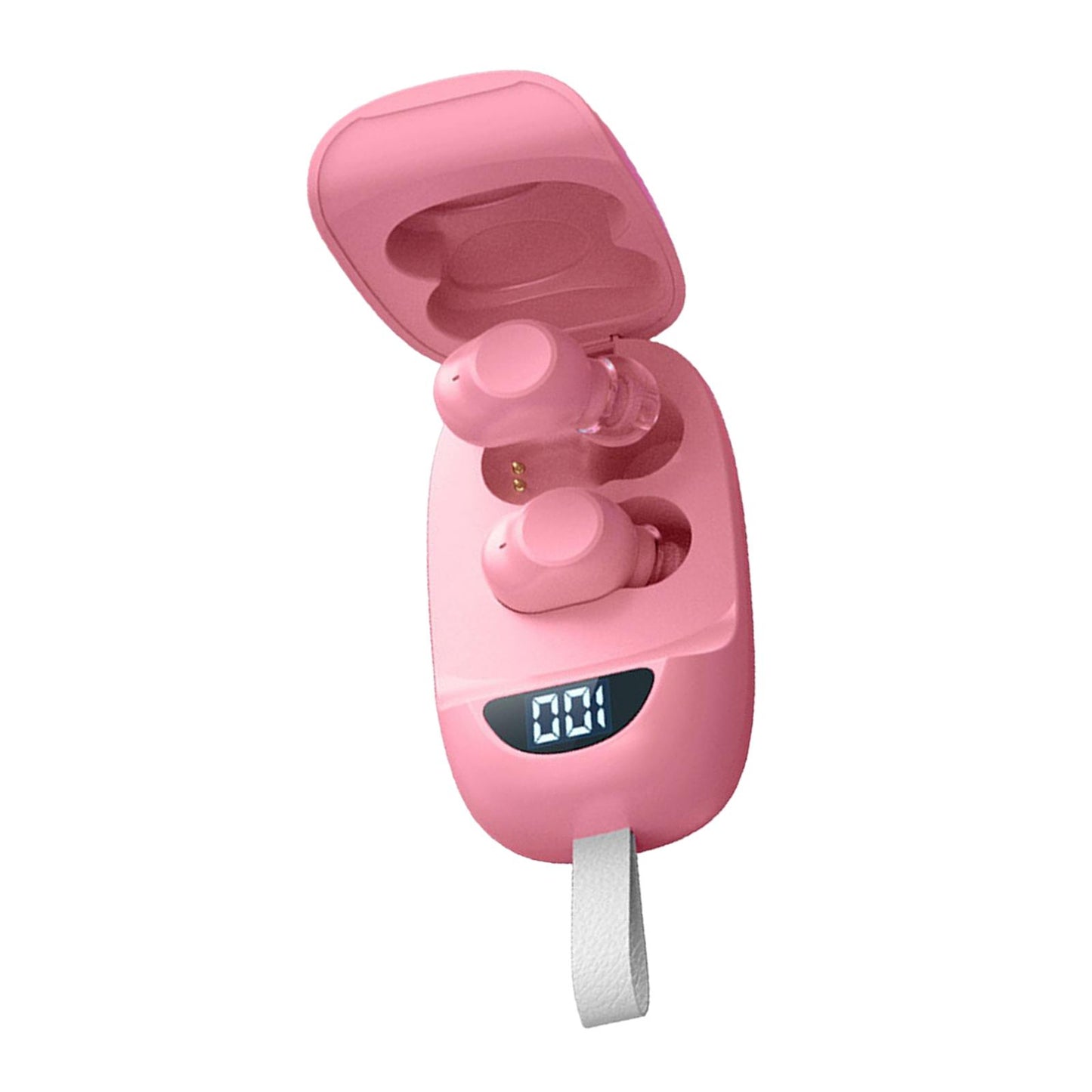 Wireless Earbuds V5.1 in Ear Noise Canceling with Charging Case Pink