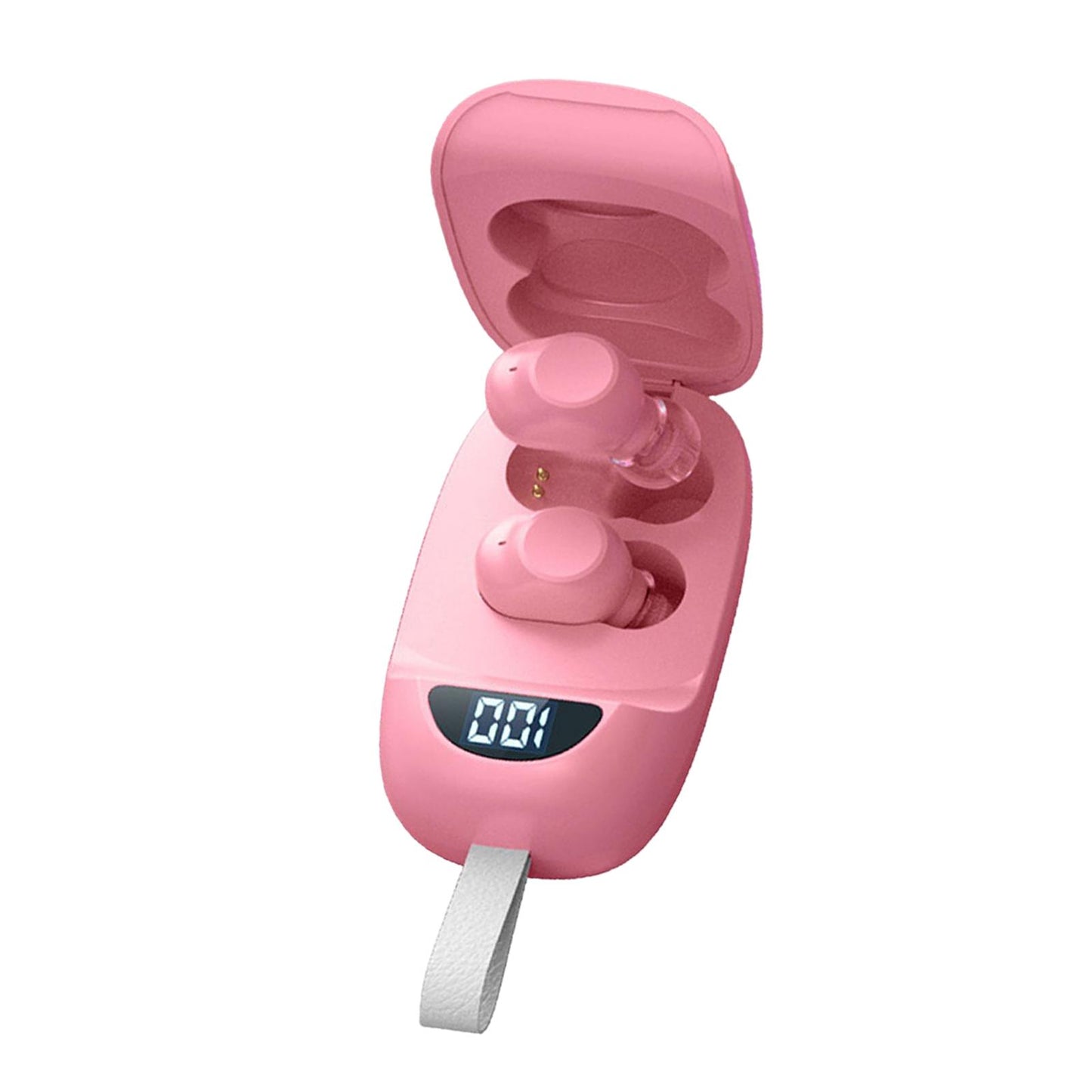 Wireless Earbuds V5.1 in Ear Noise Canceling with Charging Case Pink