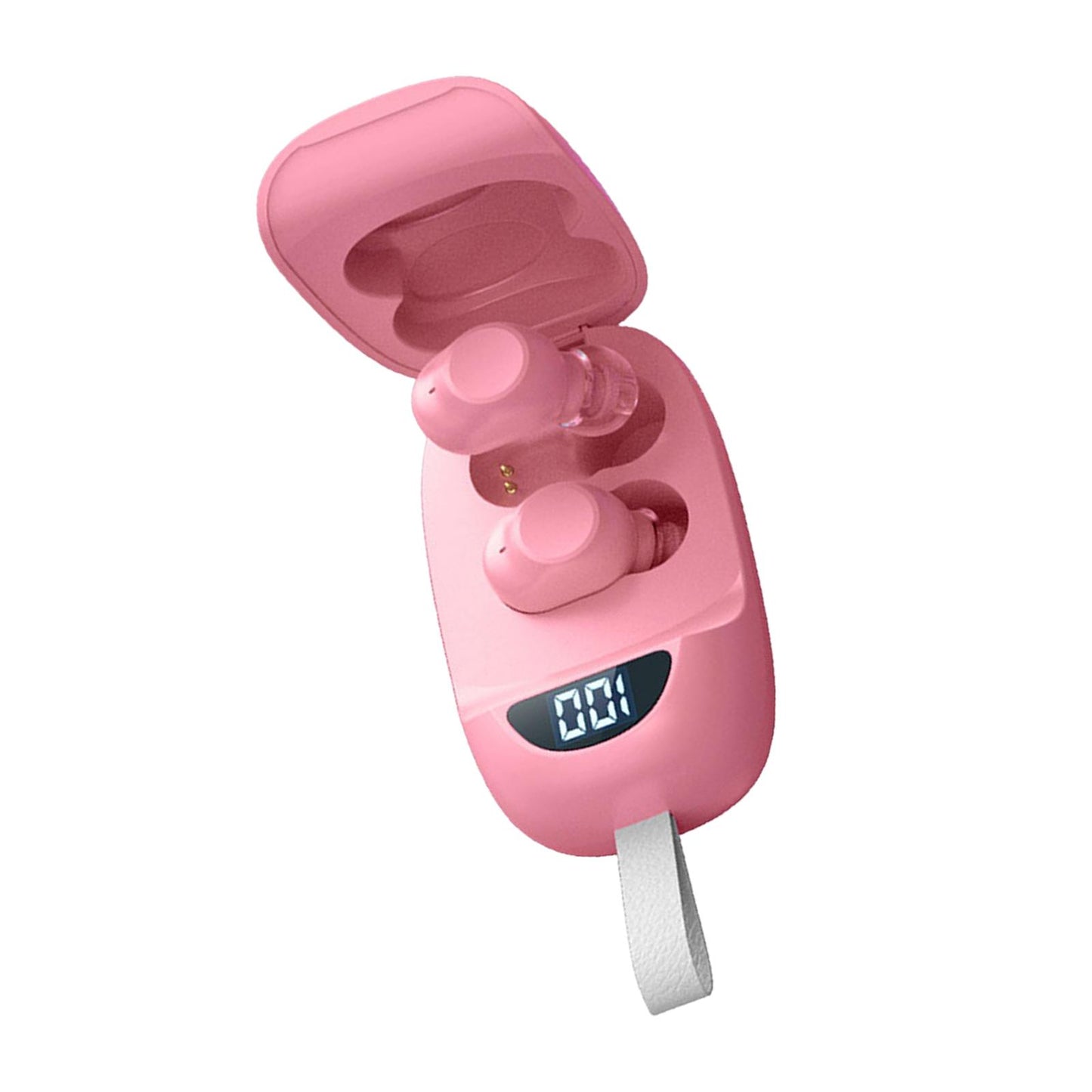 Wireless Earbuds V5.1 in Ear Noise Canceling with Charging Case Pink