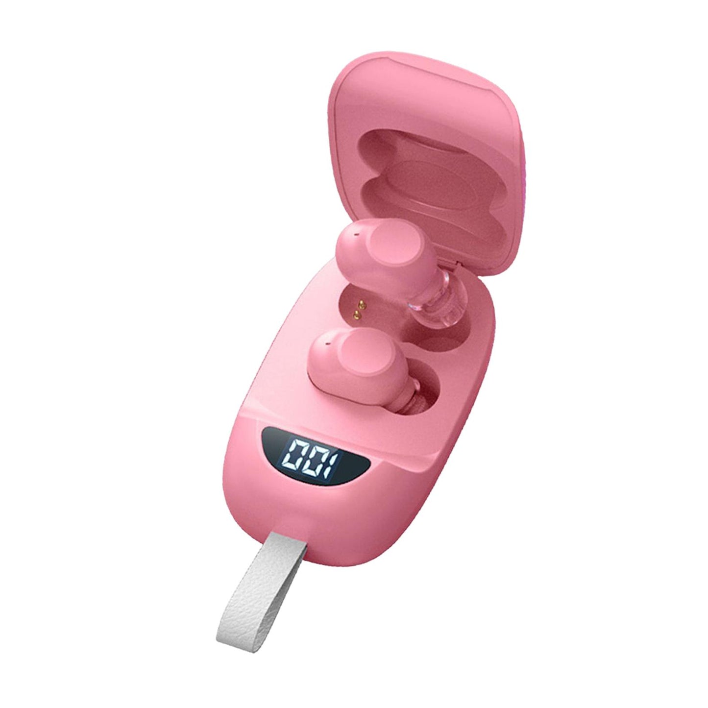 Wireless Earbuds V5.1 in Ear Noise Canceling with Charging Case Pink