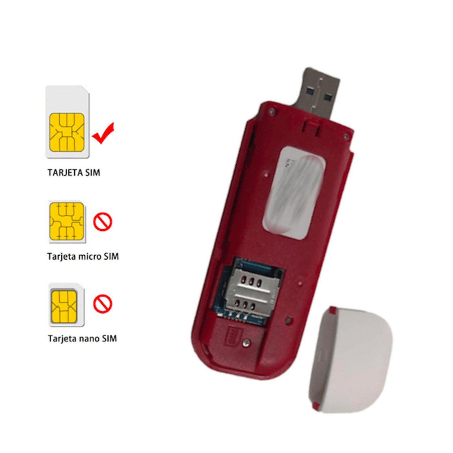 4G LTE USB Dongle Hotspot Router 2.4G with Sim Card Slot for Party Travel