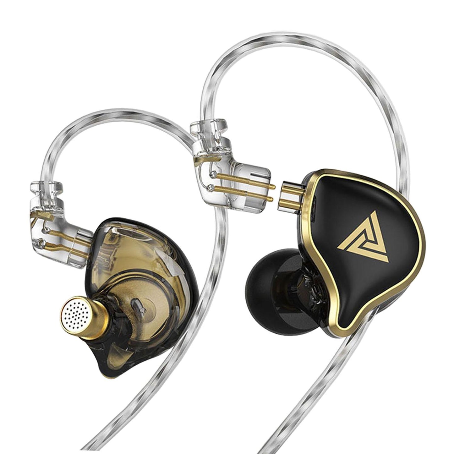 Dynamic Earphone with Mic 10mm Monitor Comfortable Headset for DJ Black