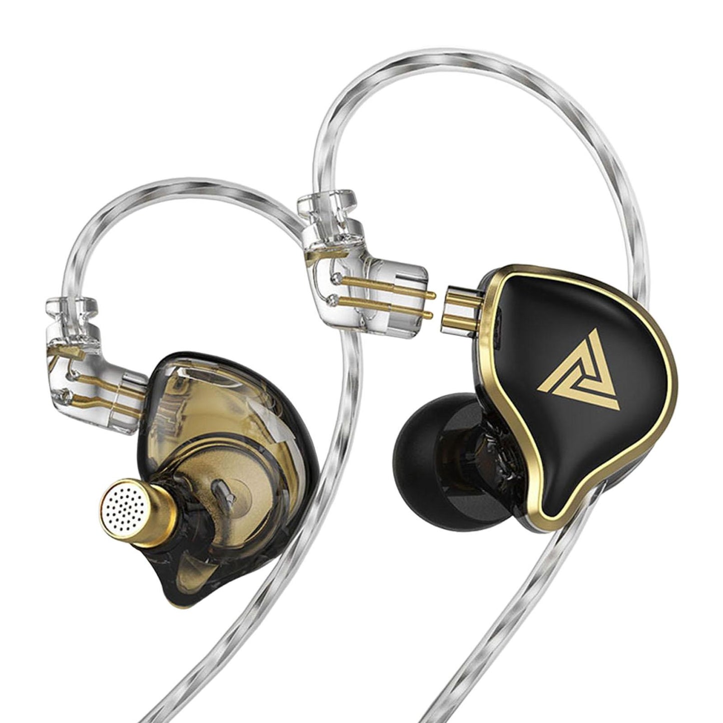 Dynamic Earphone with Mic 10mm Monitor Comfortable Headset for DJ Black