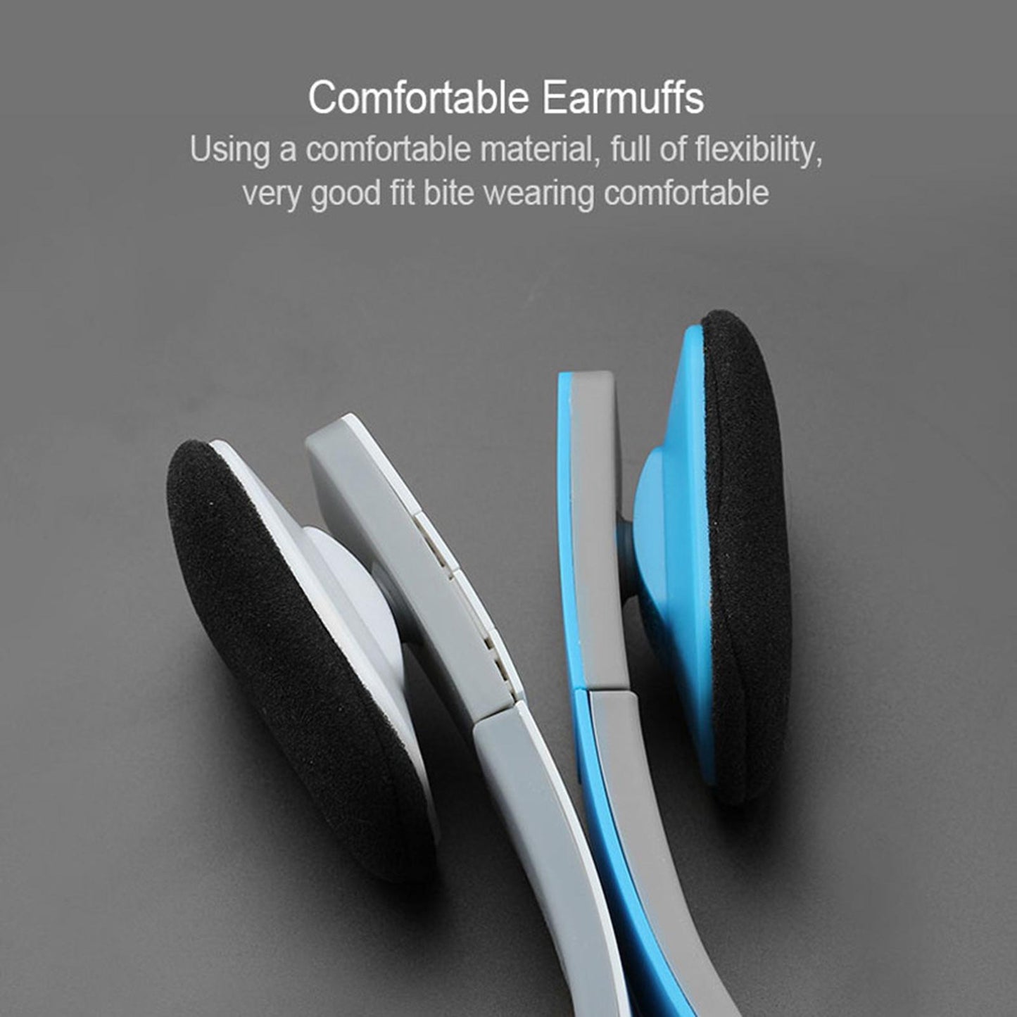 Stereo Gaming Headsets Built in Mic Adjustable Headband for PC Office Home blue