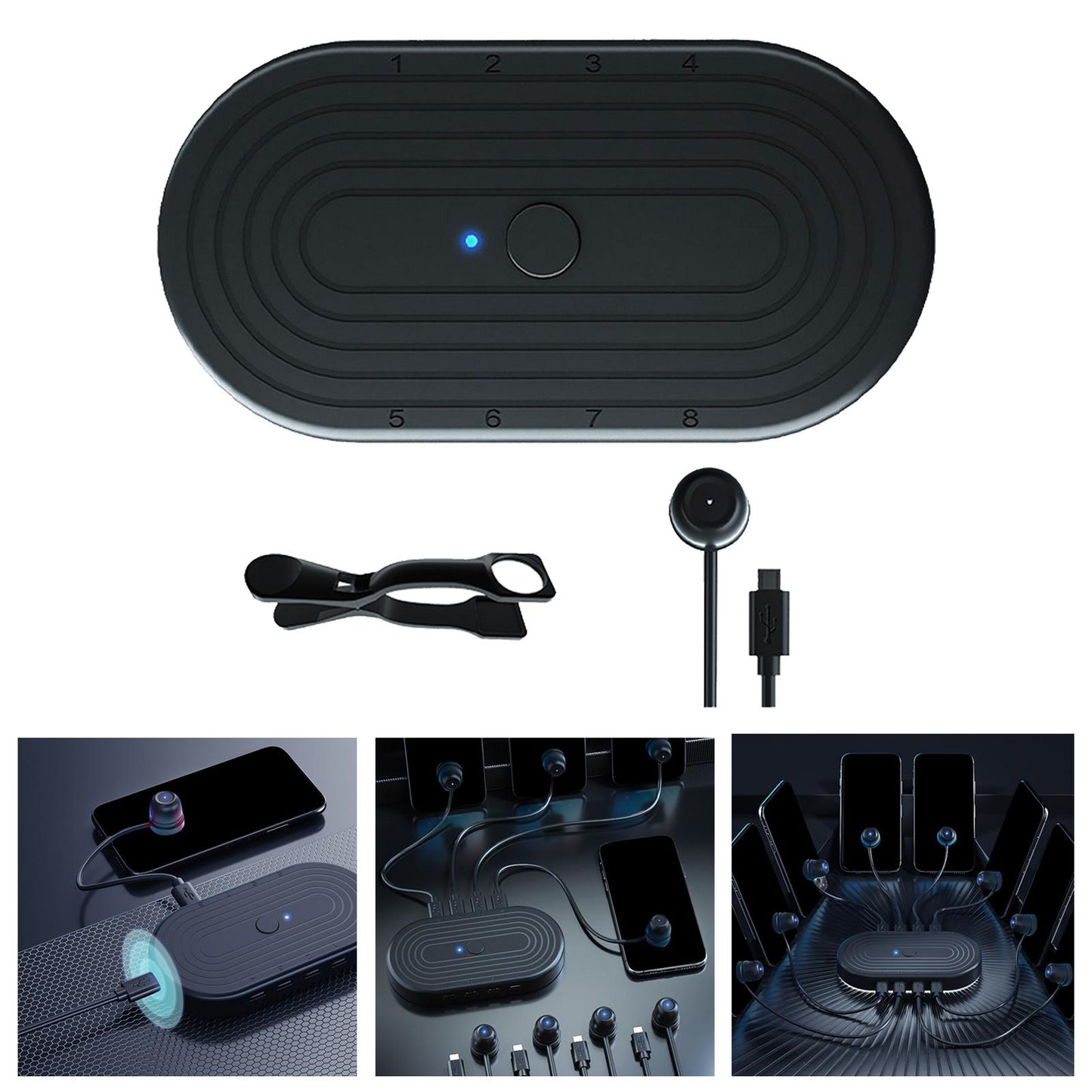 Touch Screen Auto Clicker 8 in 1 for Games Live Broadcast 1 Device 1 Clicker