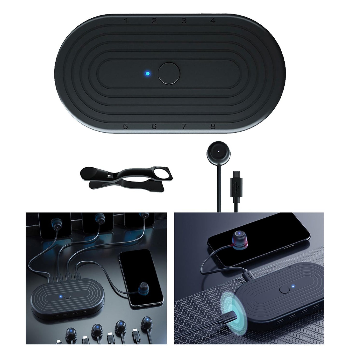 Touch Screen Auto Clicker 8 in 1 for Games Live Broadcast 1 Device 1 Clicker