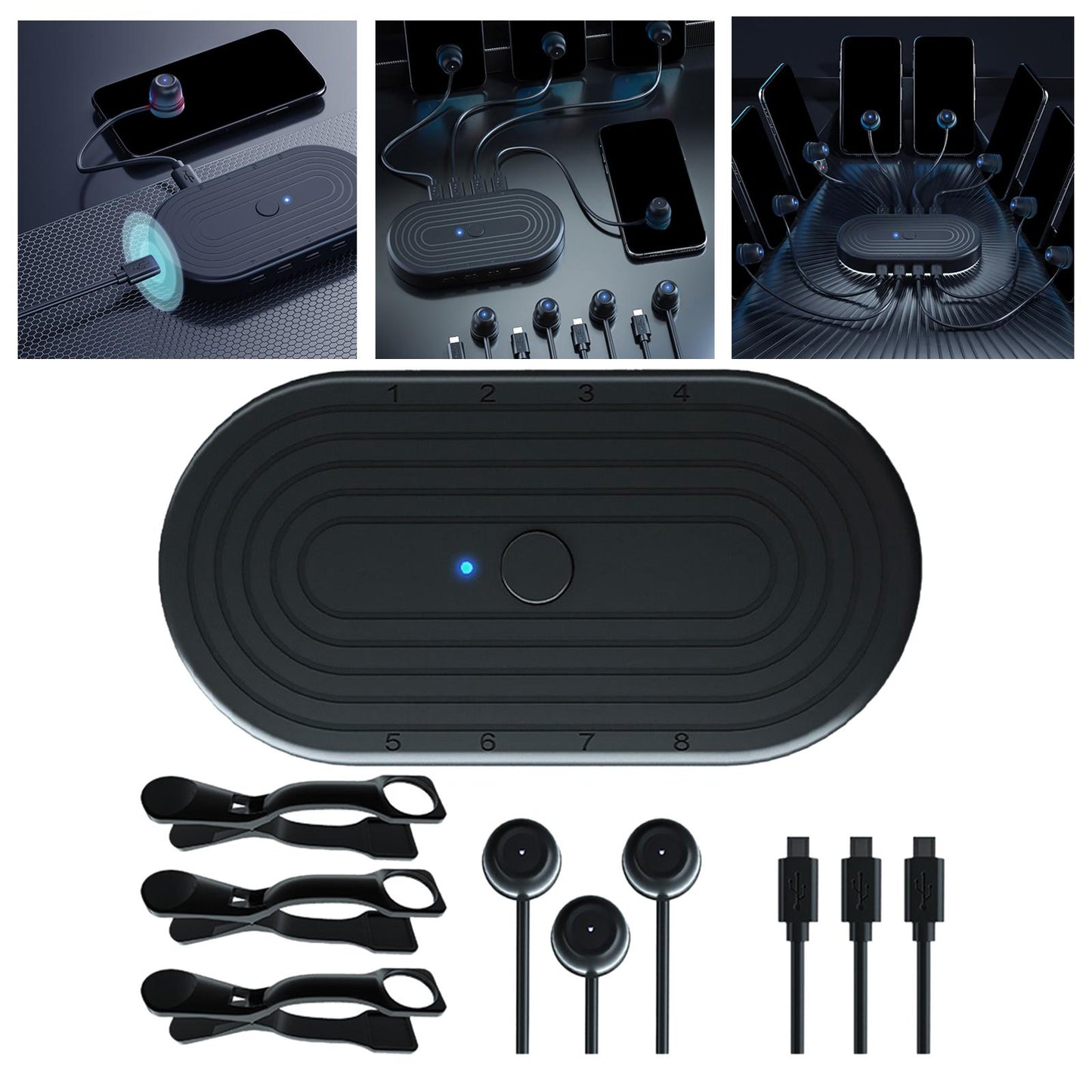 Touch Screen Auto Clicker 8 in 1 for Games Live Broadcast 1 Device 3 Clicker