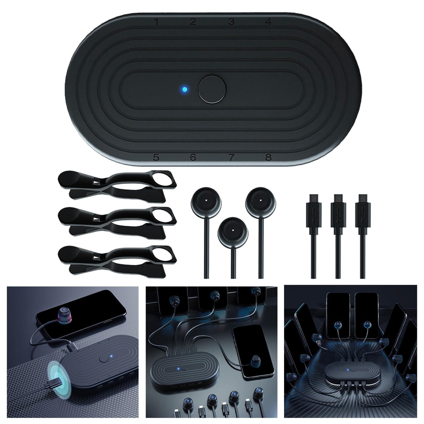 Touch Screen Auto Clicker 8 in 1 for Games Live Broadcast 1 Device 3 Clicker