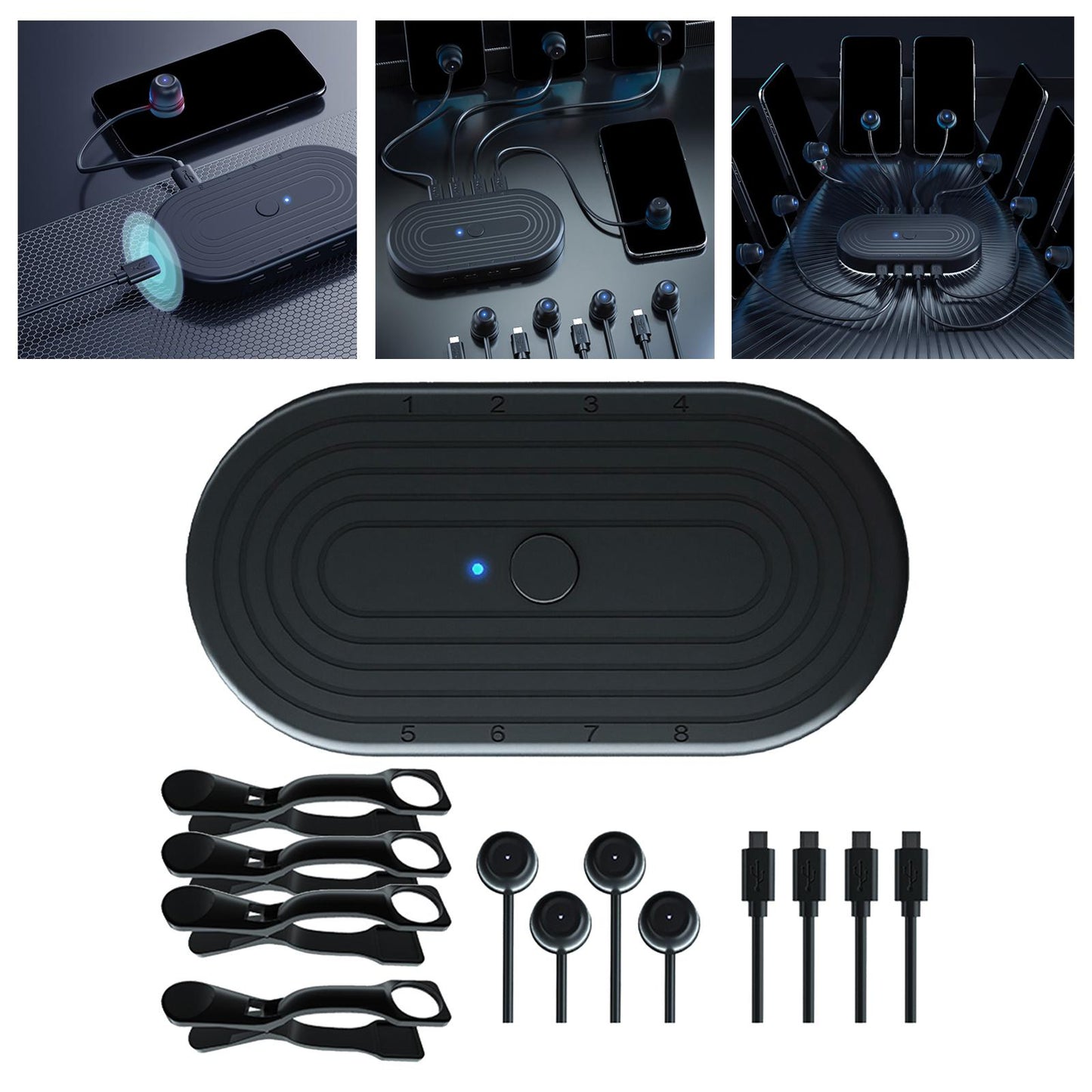 Touch Screen Auto Clicker 8 in 1 for Games Live Broadcast 1 Device 4 Clicker