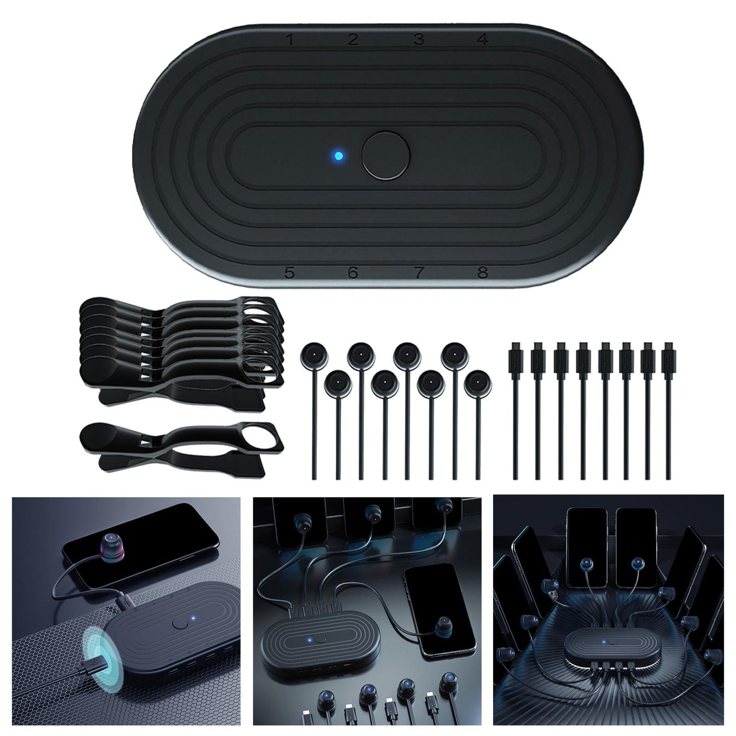 Touch Screen Auto Clicker 8 in 1 for Games Live Broadcast 1 Device 8 Clicker