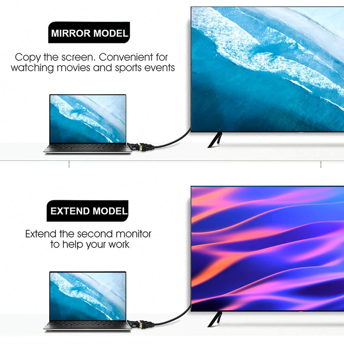 DVI 24+1 to VGA Adapter Video Connector 1080P FHD Resolution for Monitor
