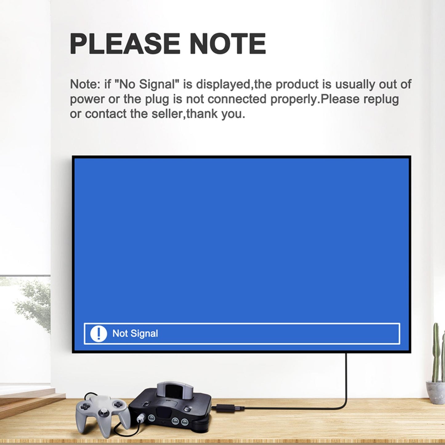 N64 to HDMI Converter Output to 1080P No Need Power Supply for N64 Premium