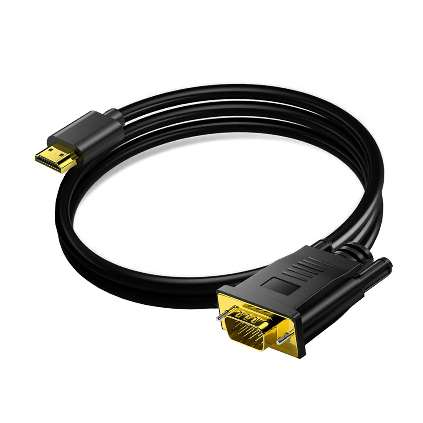 HDMI to VGA Cable 1080P HD Gold Plated Connector for PC Computer Desktop 1000mm