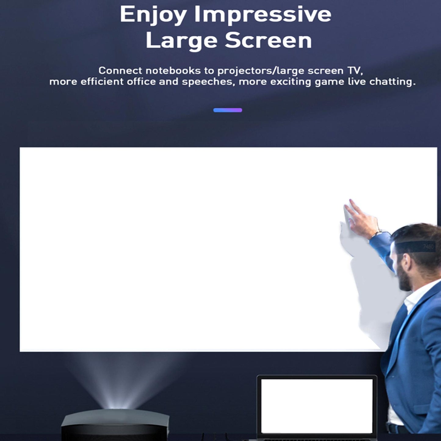 VGA to HDMI Converter Cable with Audio 1080P for TV Boxes Computer Monitor 1m