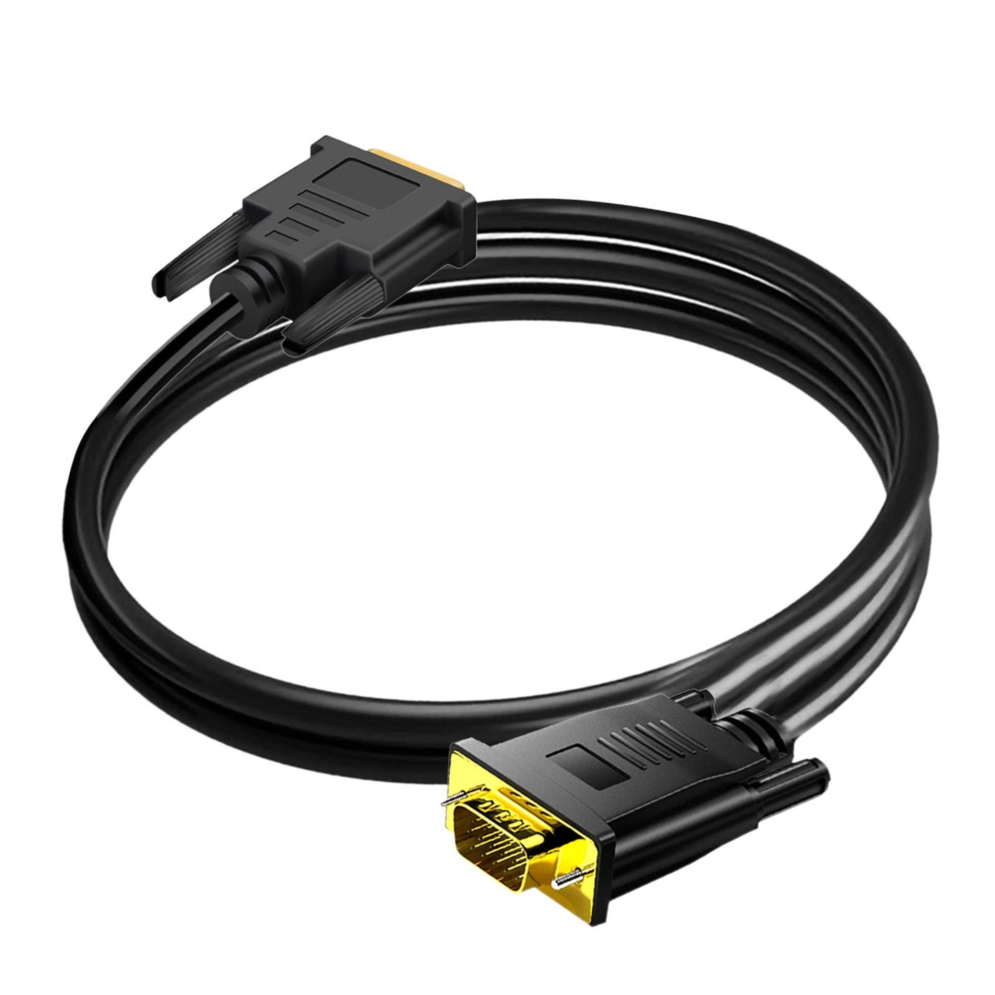 DVI D 24+1 to VGA Gold Plated Male to Male Adapter Cable for PC Monitor