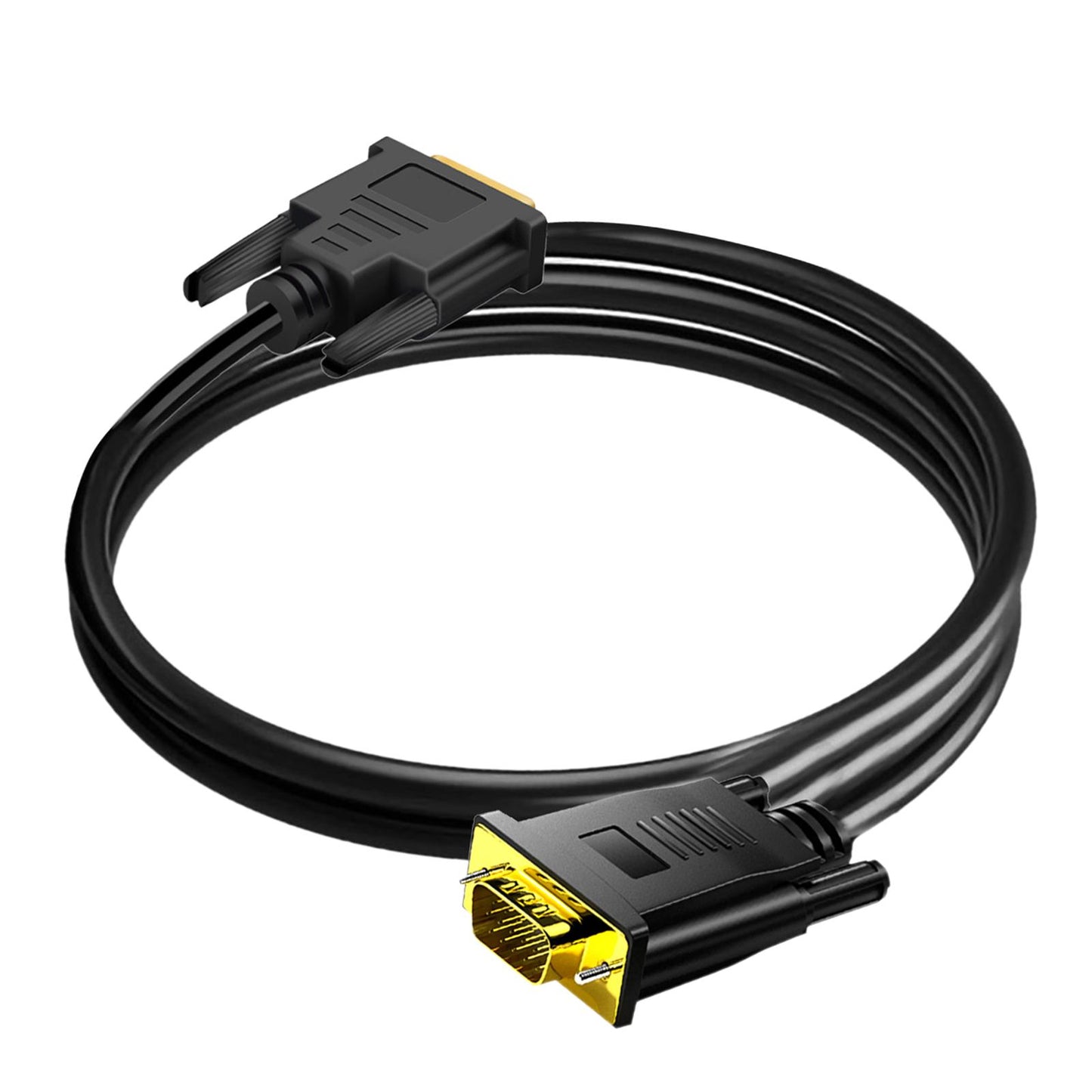 DVI D 24+1 to VGA Gold Plated Male to Male Adapter Cable for PC Monitor