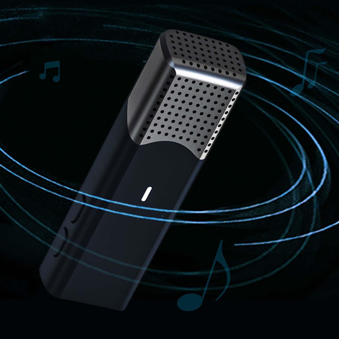 Mini Lavalier Microphone Type C with Charging Case Clip On for Live Steam Blue