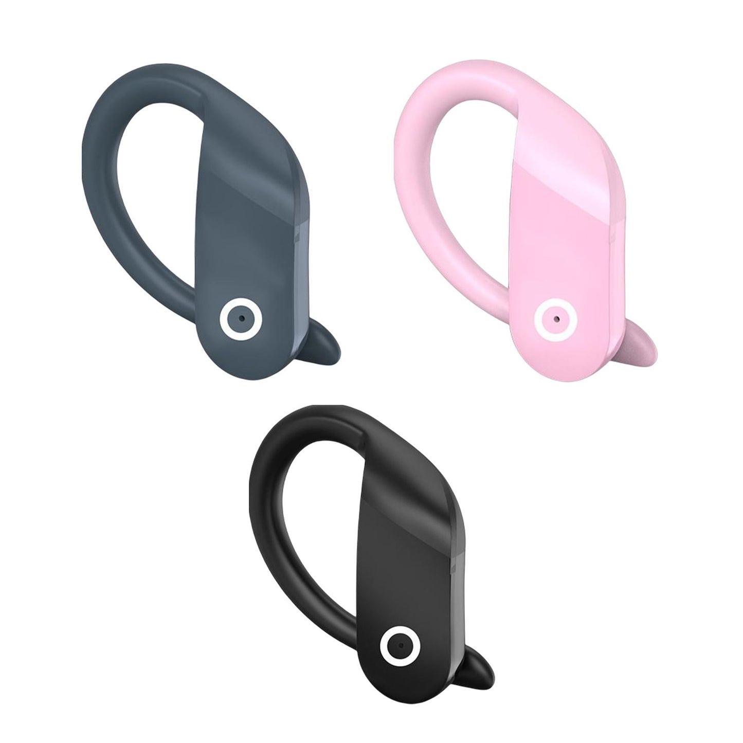 Headset Earpiece Business Earphone Ear Hook Waterproof Headphone for Yoga Black Bagged