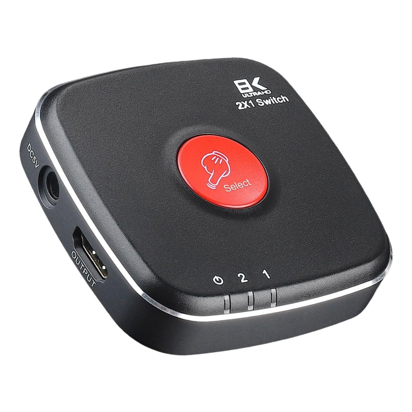 8K HDMI Splitter Adapter HDMI Switcher 2x1 Box Two Way Converter For Macbook