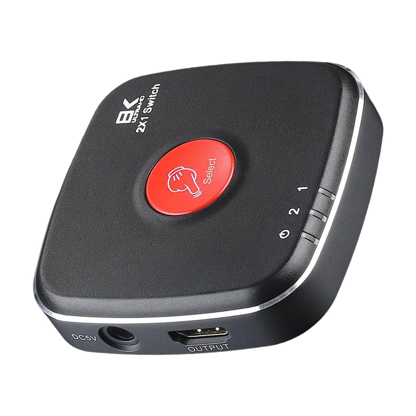 8K HDMI Splitter Adapter HDMI Switcher 2x1 Box Two Way Converter For Macbook