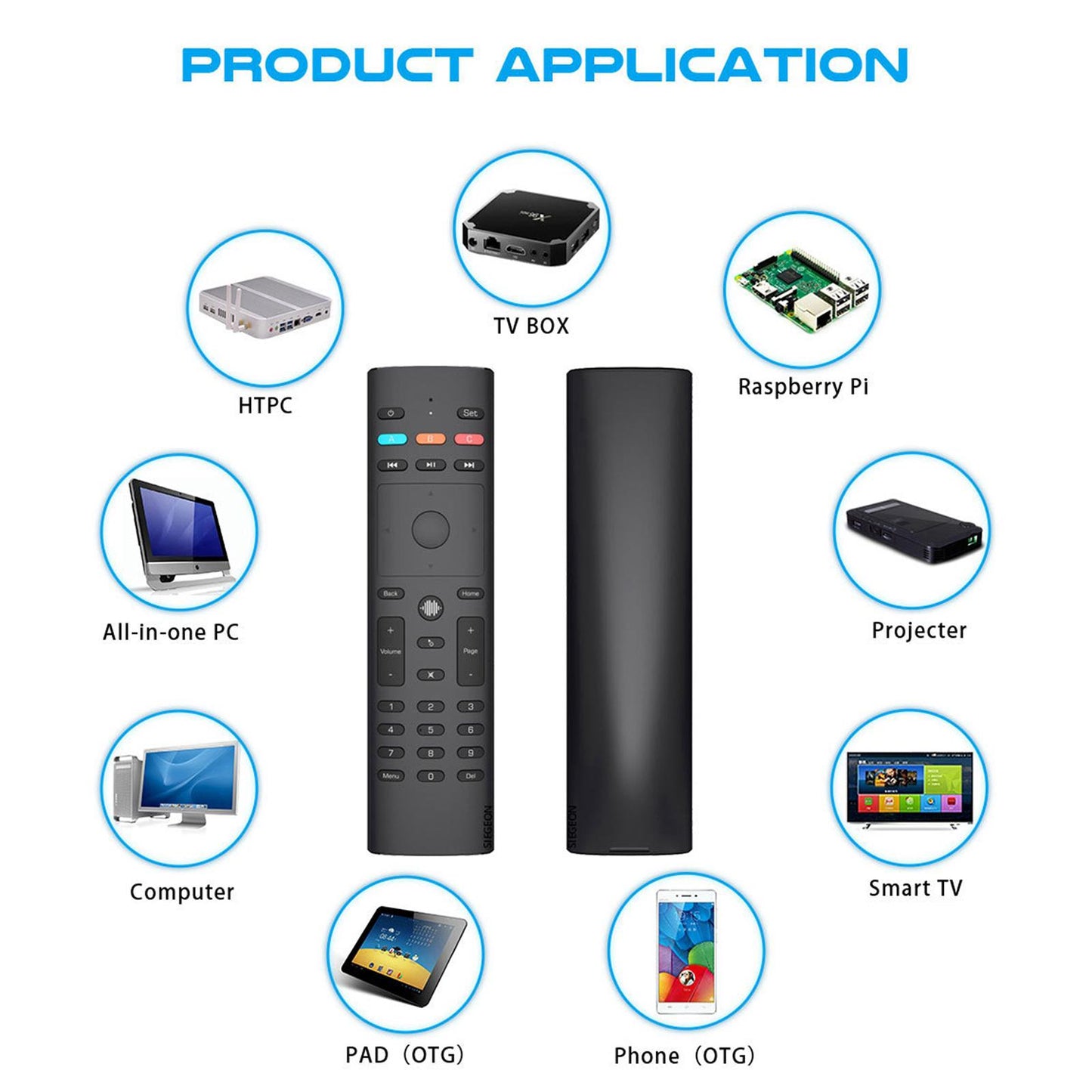 Remote Controller G40S 2.4G Voice Assistant 33Keys USB for Android PC