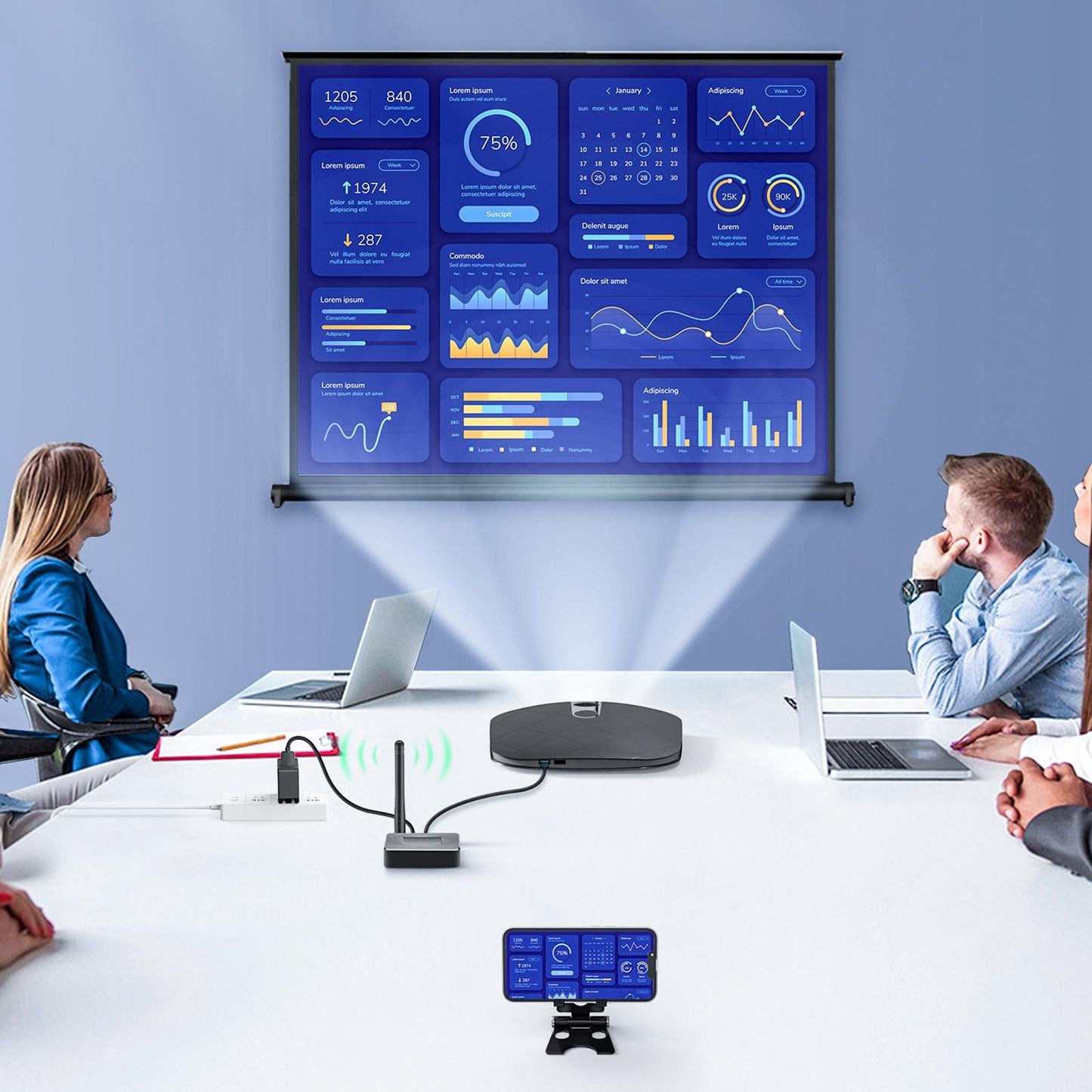 Wireless HDMI Transmitter Receiver for Streaming Video Audio from PC to HDTV