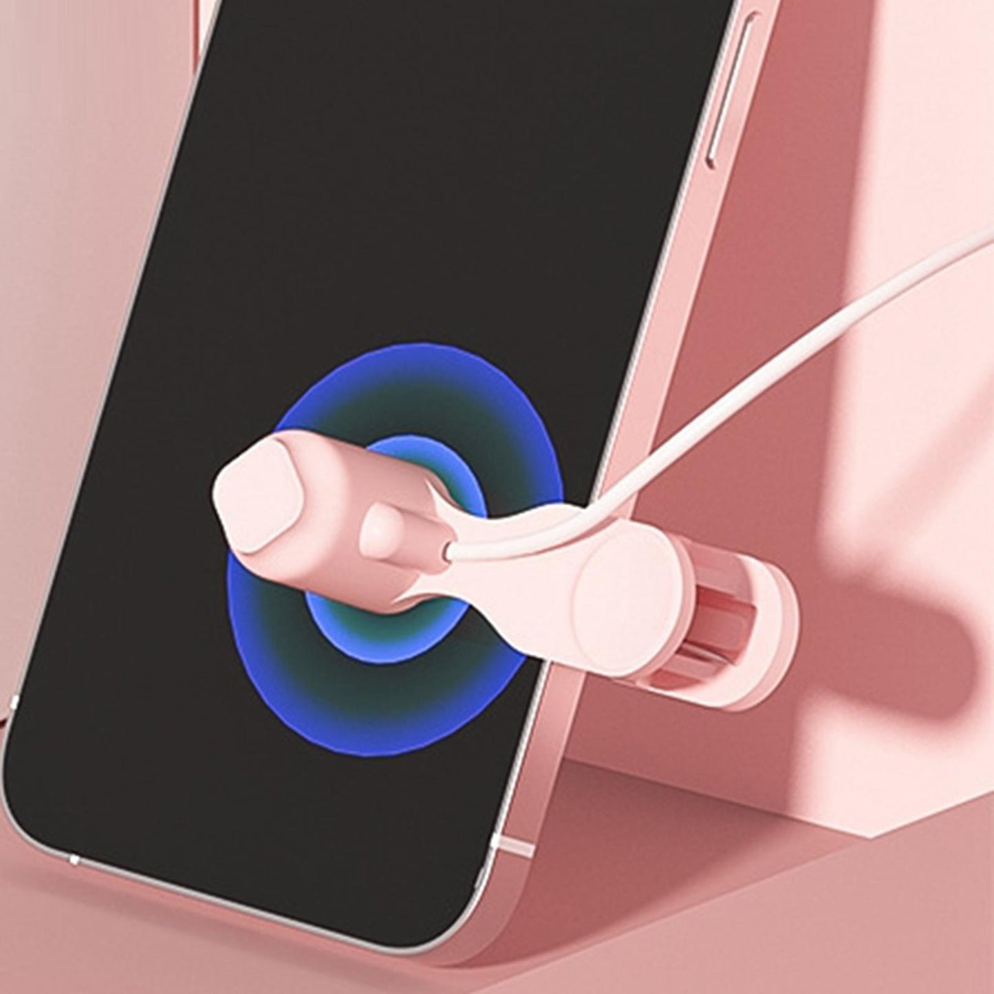 Mobile Phone Screen Clickers Mute Single Connection Live Broadcast pink