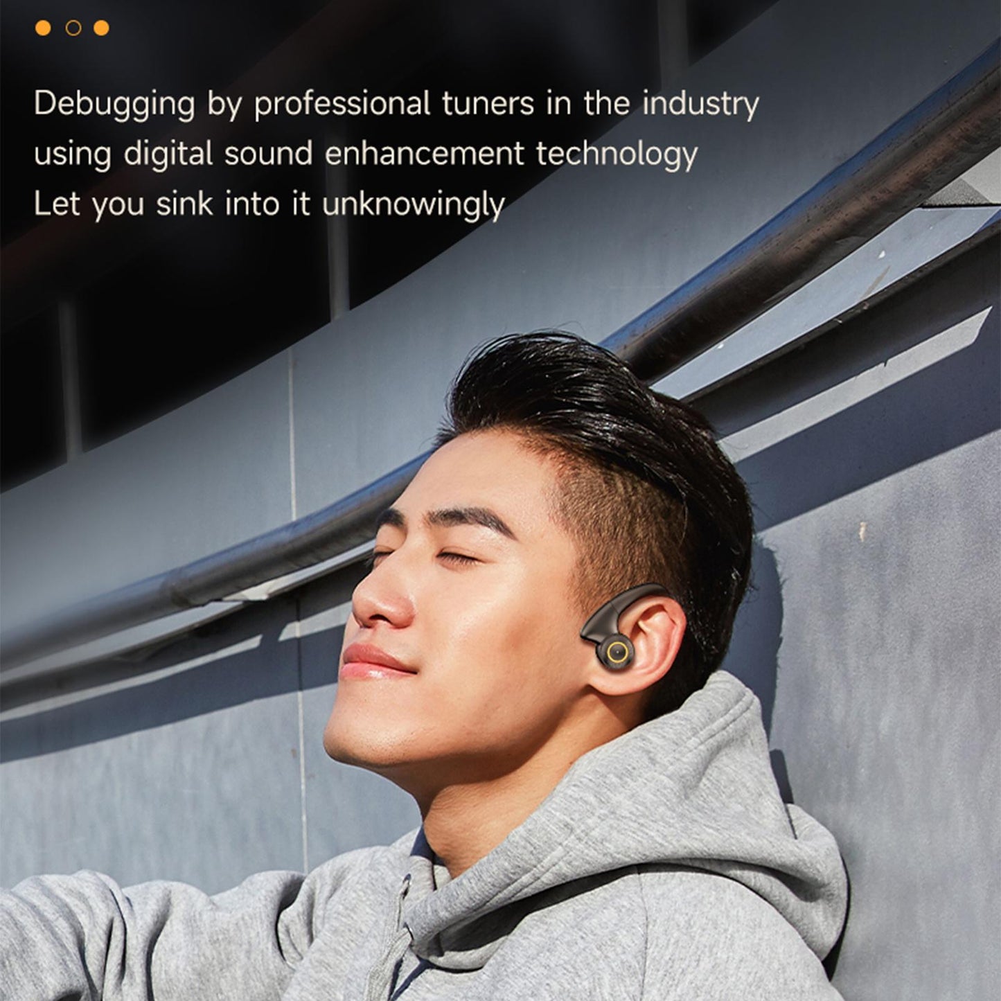 Wireless Earbuds with Case for Games Sports Exercise Black