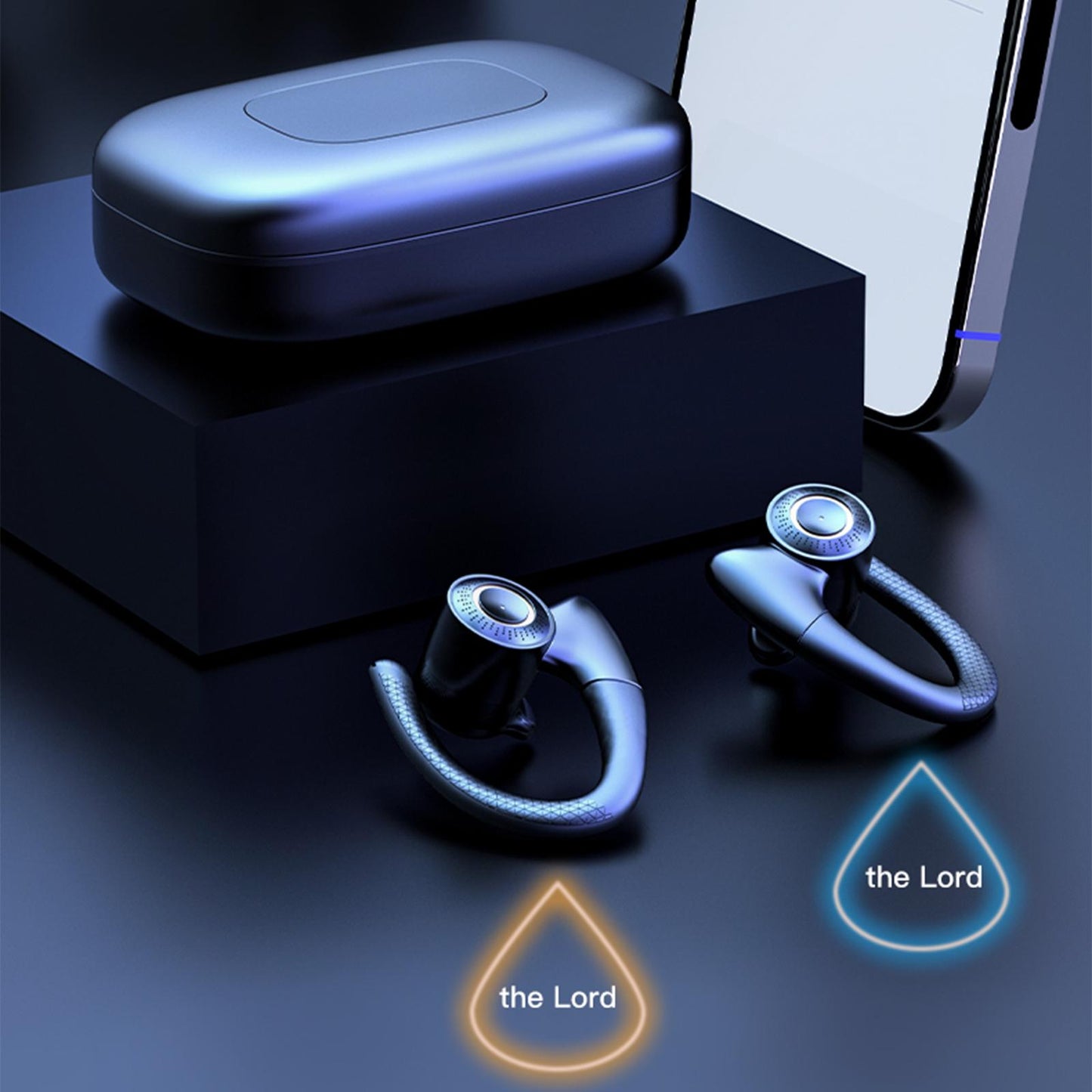 Wireless Earbuds with Case for Games Sports Exercise White