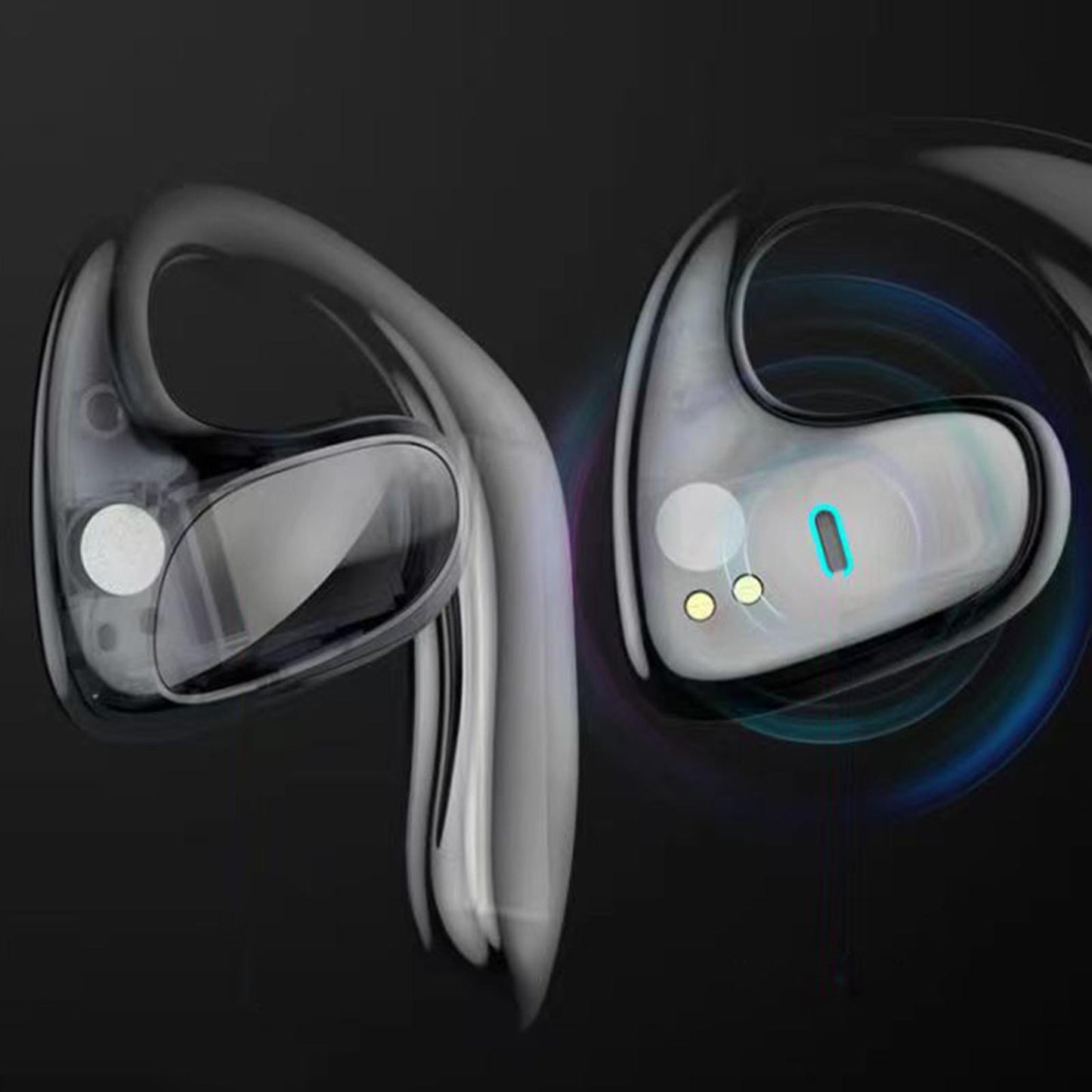 Air Conduction Headphones Lightweight for Running Hiking Workout Blue