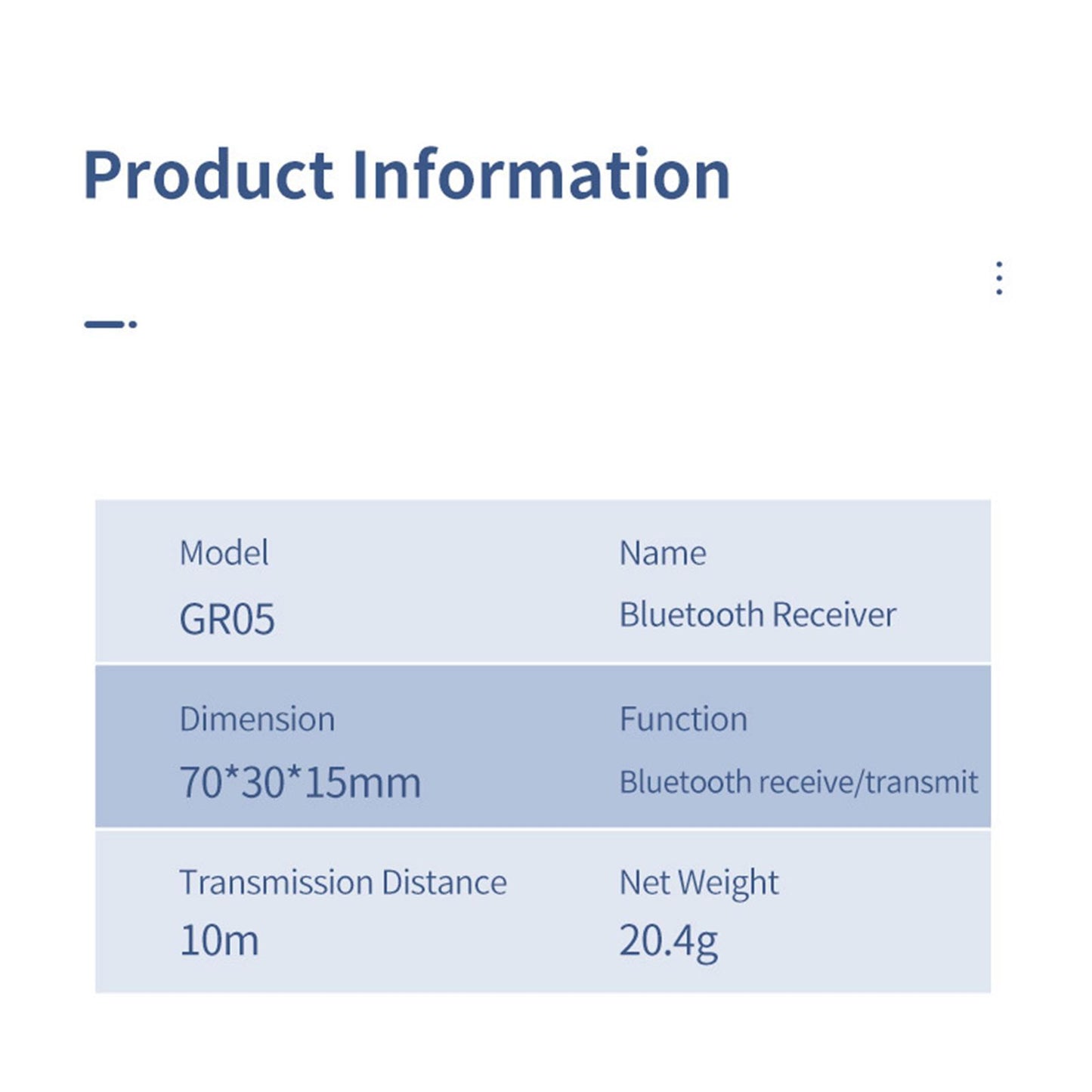 Audio Receiver Transmitter with 3.5mm AUX Port for Headset