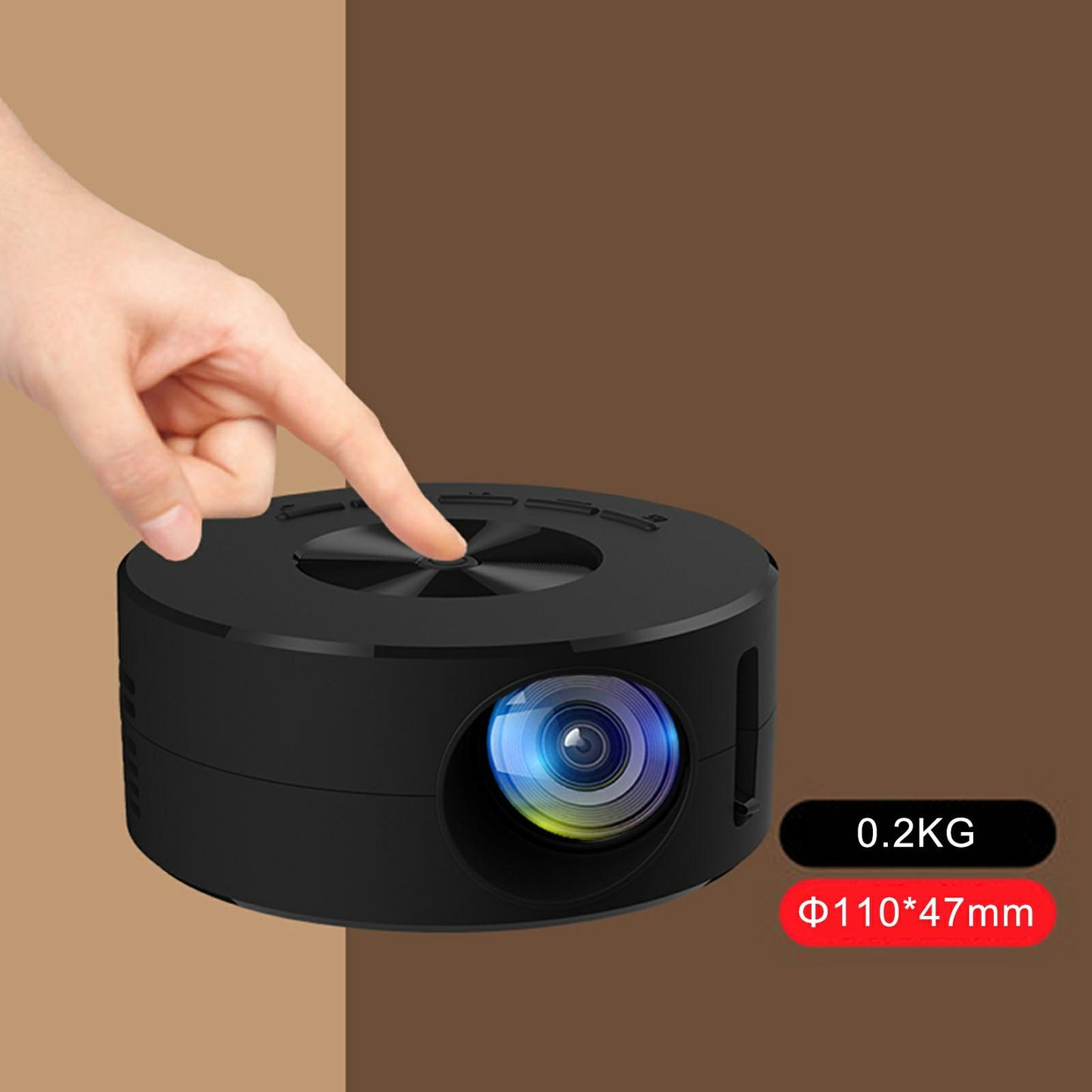 Mini Projector Panel Keys Optical Lens for Outdoor phone Household