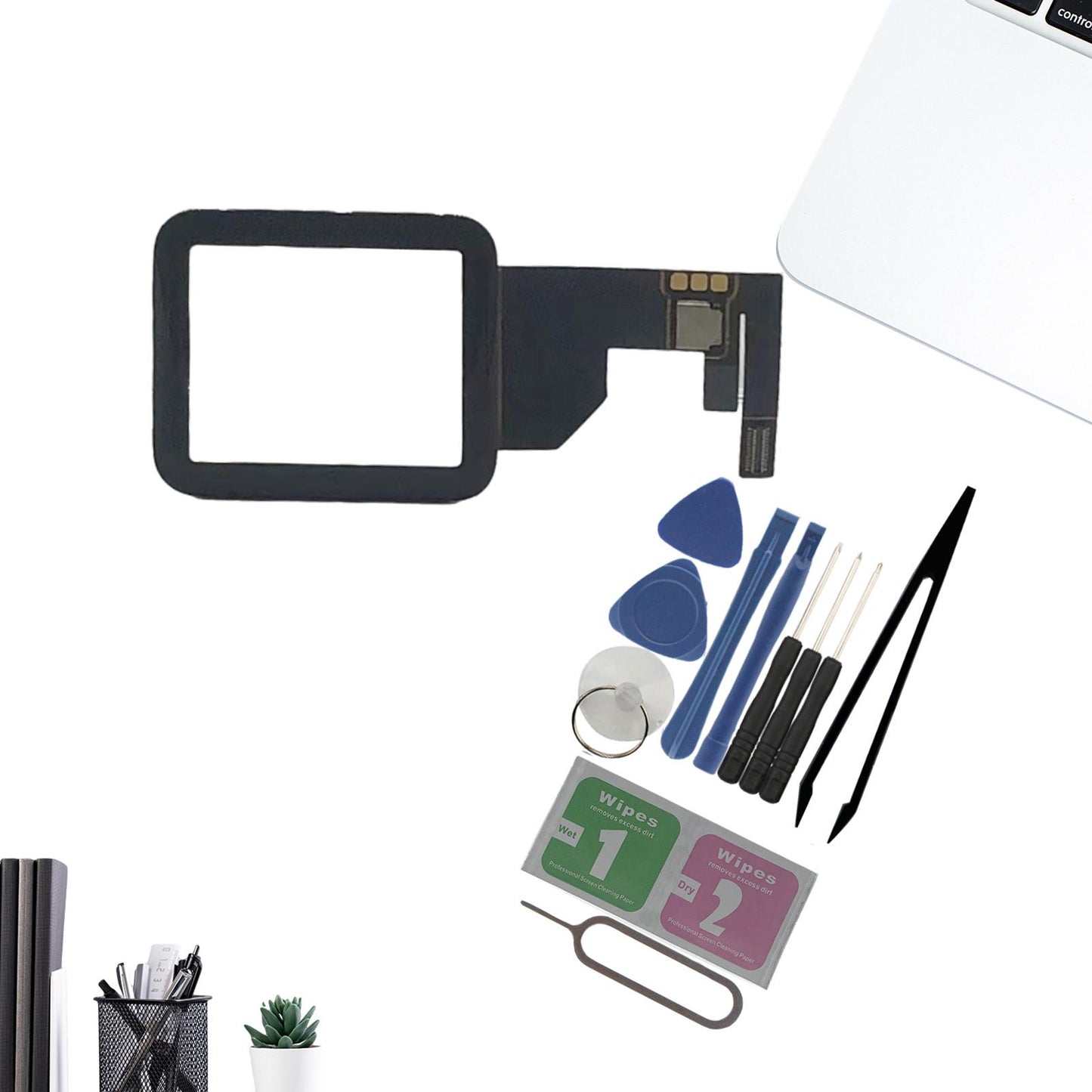 Front Lens Digitizer Replacement Repair Kit for S1 38mm Watch