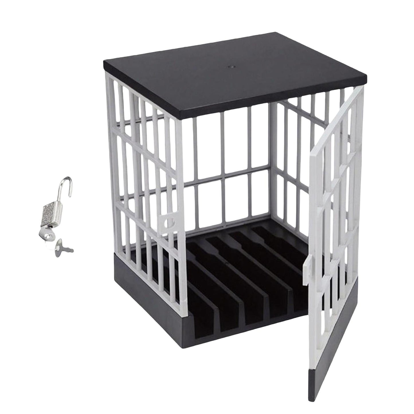 Mobile Phone Lock Box Jail Prison Novelty Gift for Kids Adults Phones Gray