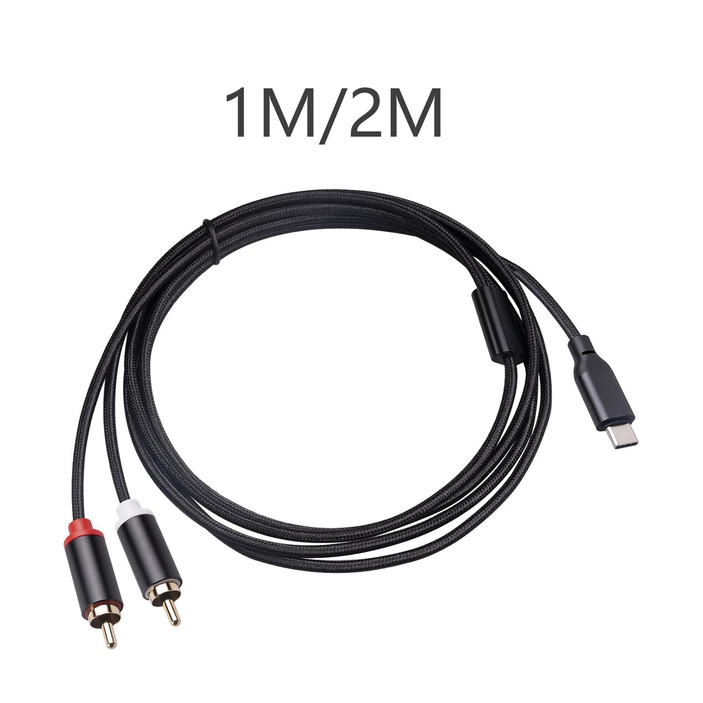 Type C to Dual RCA High Compatibility Audio for Mixers Phones Amplifiers 1m