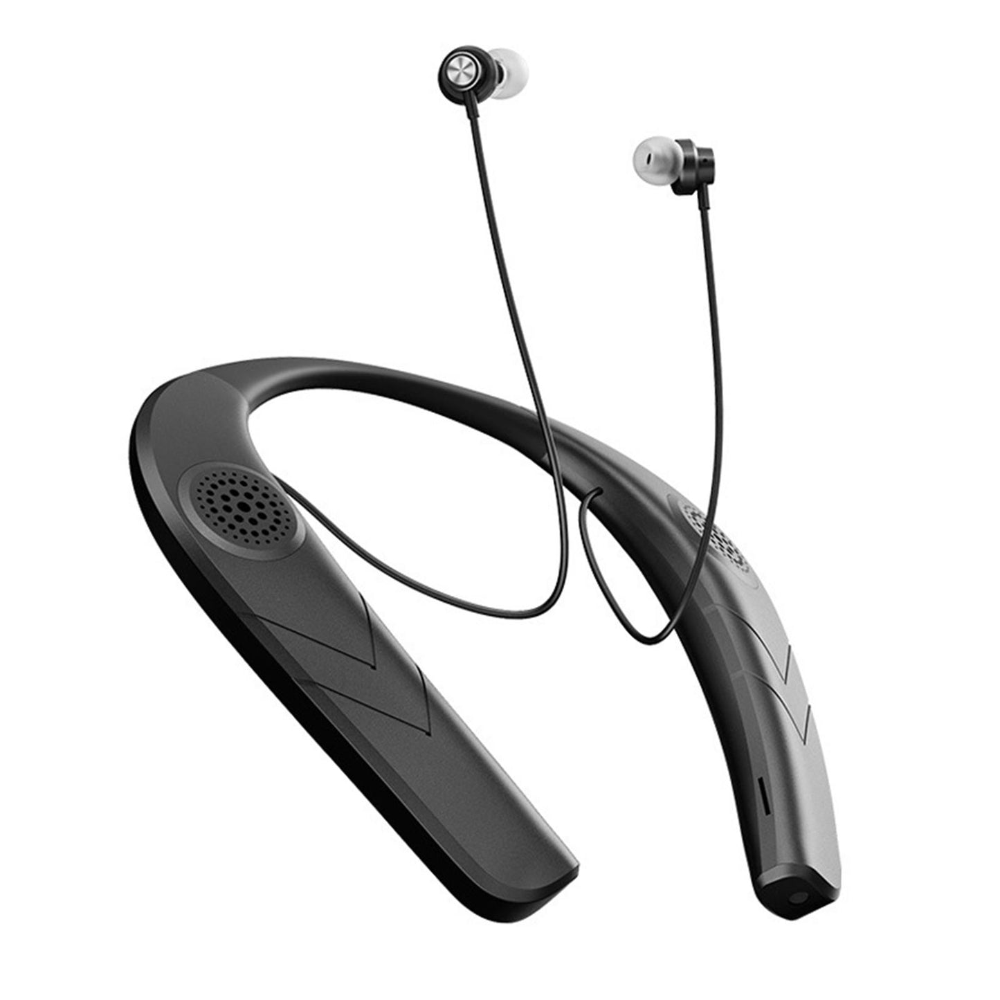 Sports Neckband Headphones Headset Earphones in Ear Stereo Sound Black