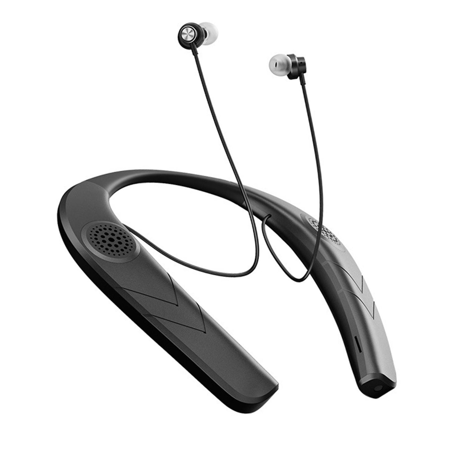 Sports Neckband Headphones Headset Earphones in Ear Stereo Sound Black