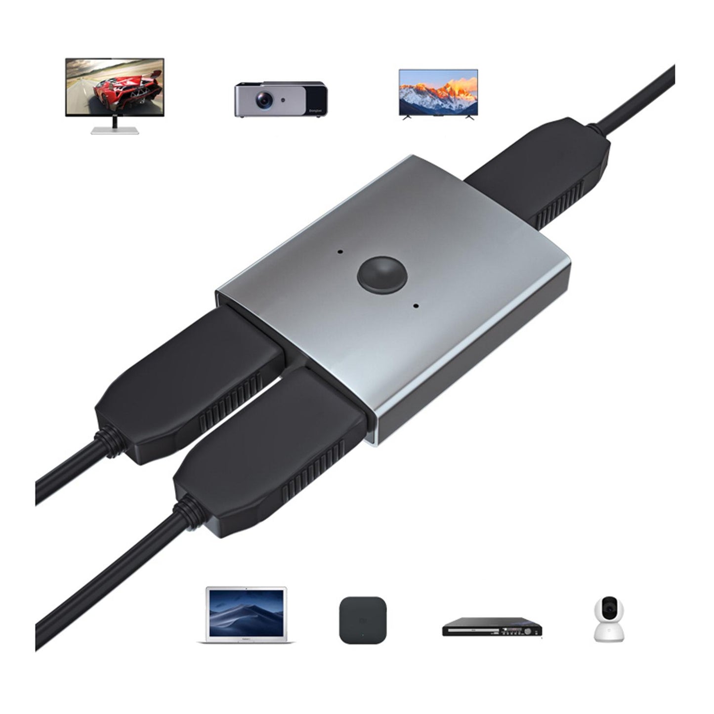 HDMI Switcher Splitter Bi Direction 2 in 1 Out / for Computer Set Monitors