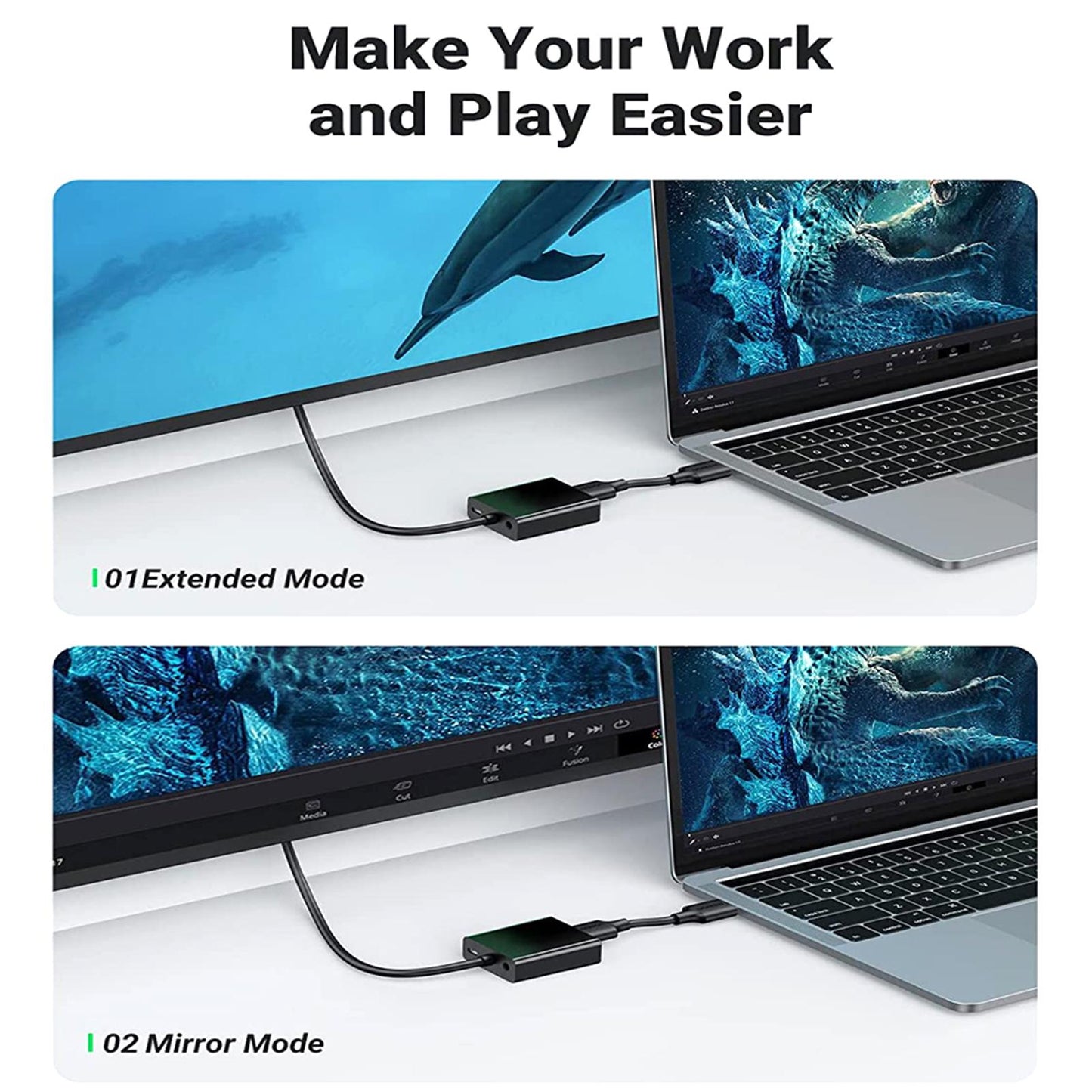 HDMI to VGA Adapter 1920 x 1080P for Desktop Notebook for