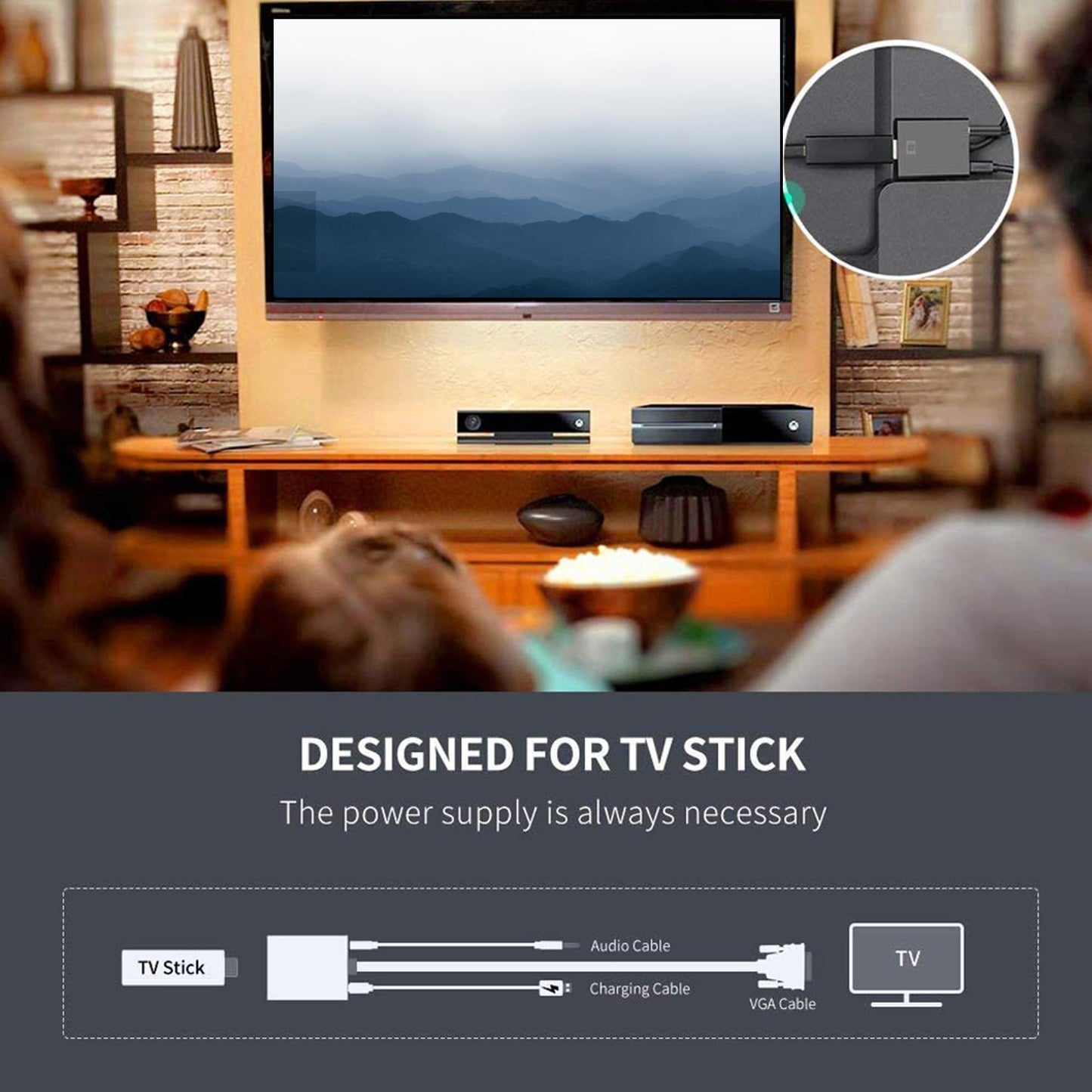 HDMI to VGA Adapter 1920 x 1080P for Desktop Notebook for