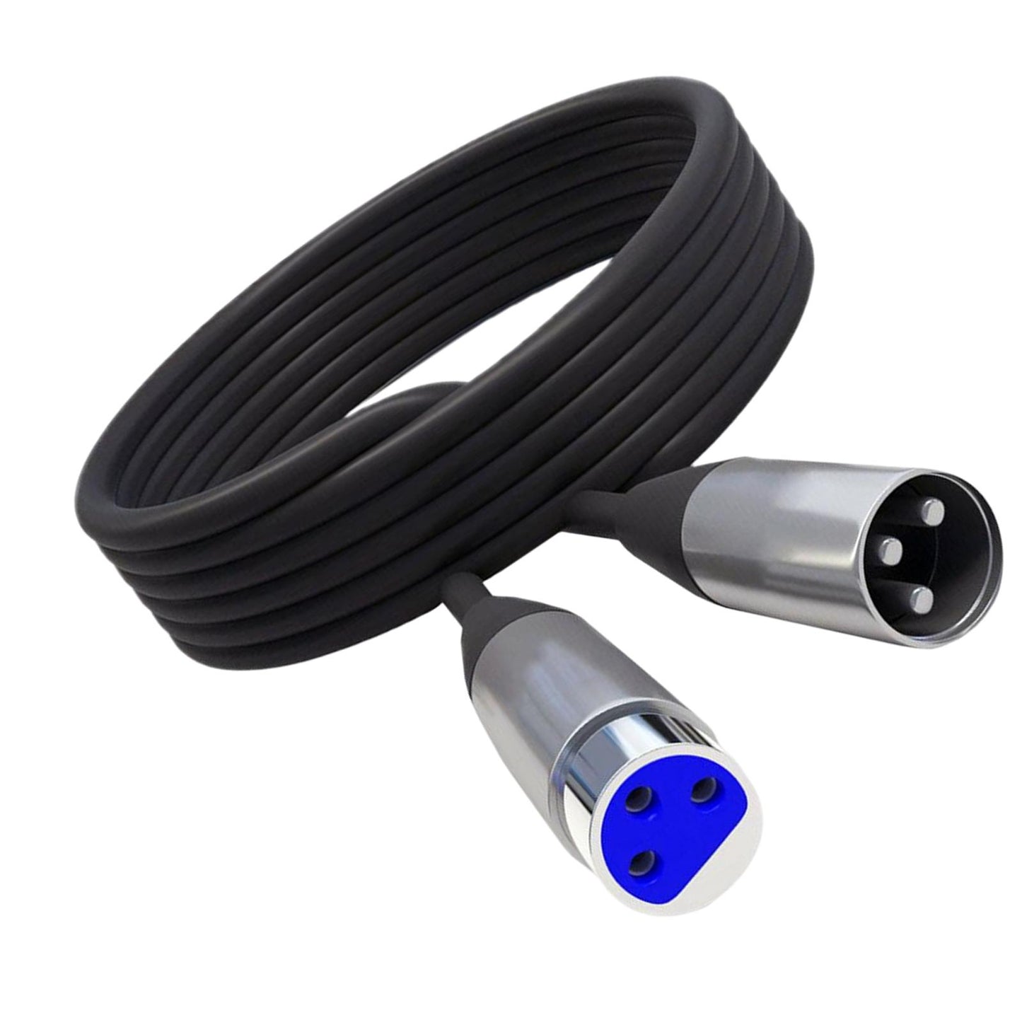 XLR Microphone Cable Black Microphone Extension Cable for Microphone Cord 1.5m