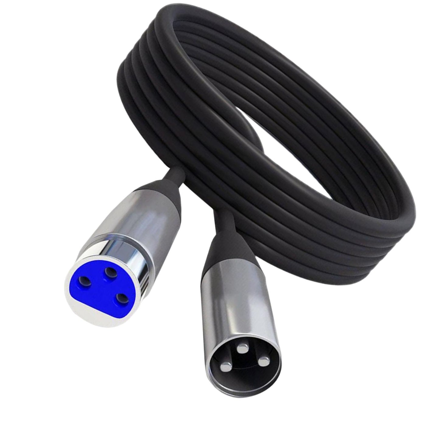 XLR Microphone Cable Black Microphone Extension Cable for Microphone Cord 3m