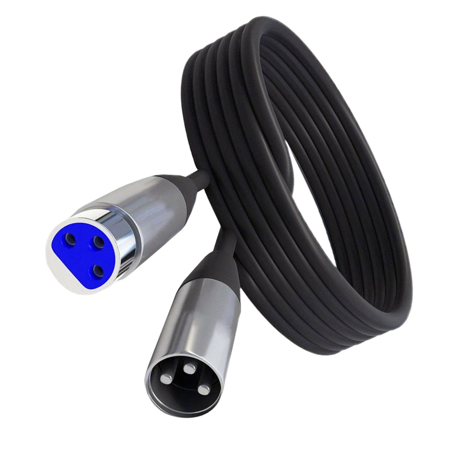 XLR Microphone Cable Black Microphone Extension Cable for Microphone Cord 3m