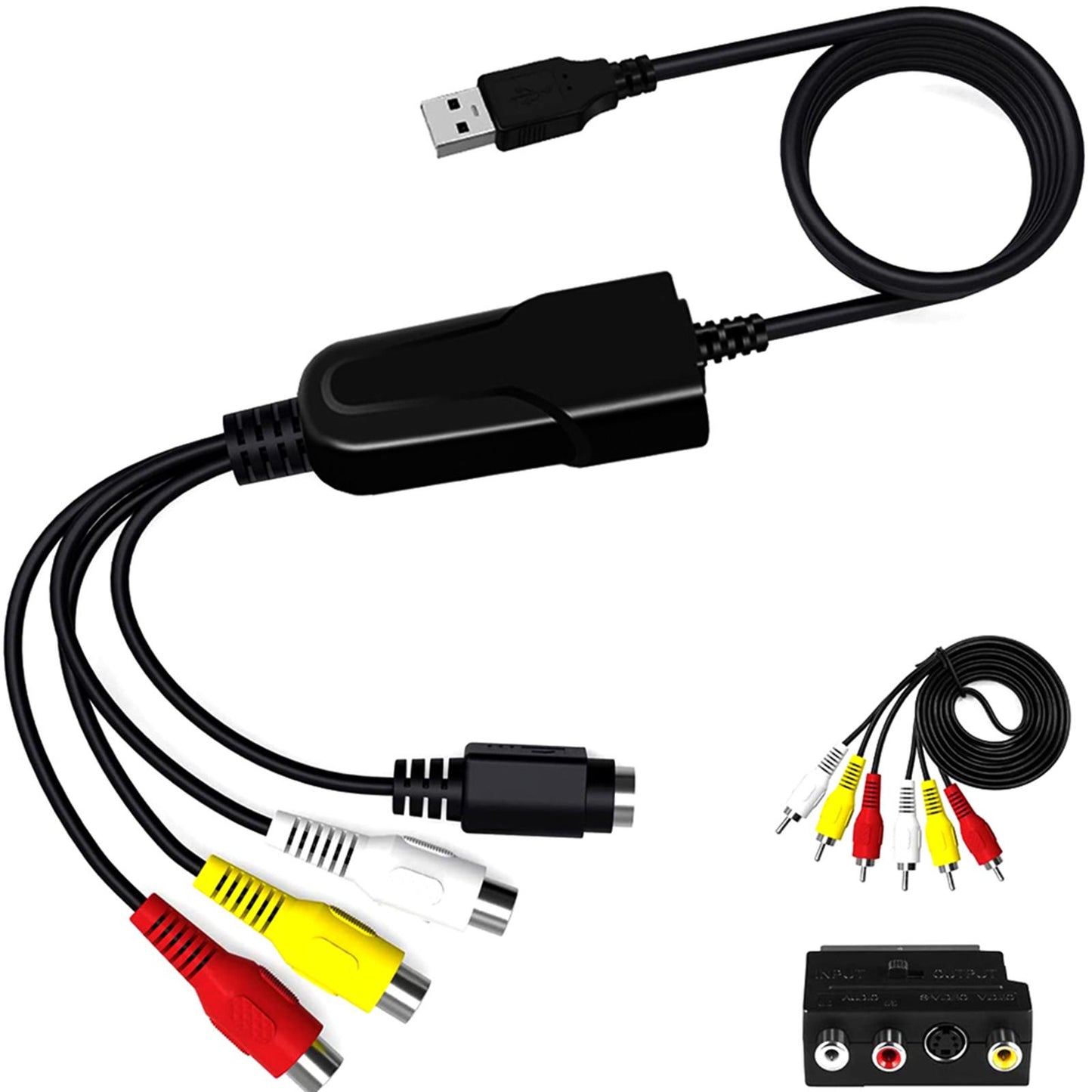 USB 2.0 Audio Video Converter RCA to USB Converter for Windows 7