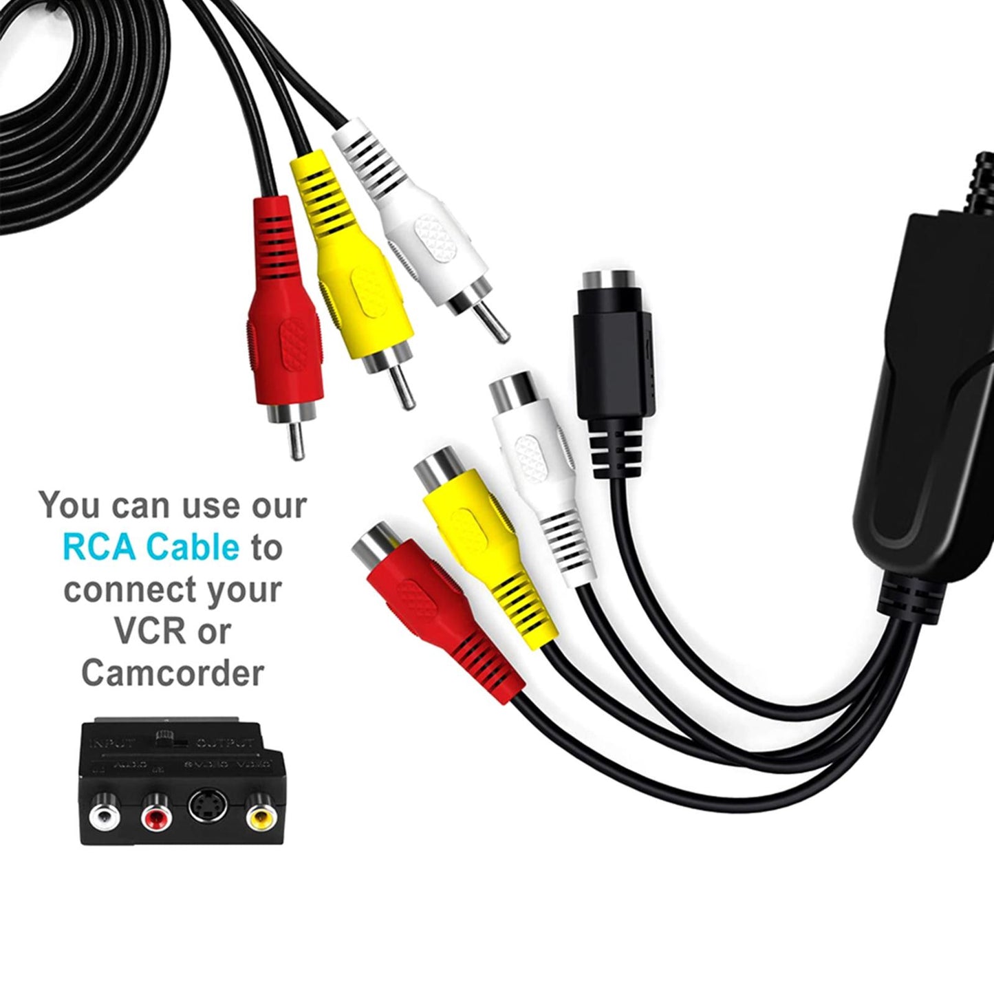 USB 2.0 Audio Video Converter RCA to USB Converter for Windows 7