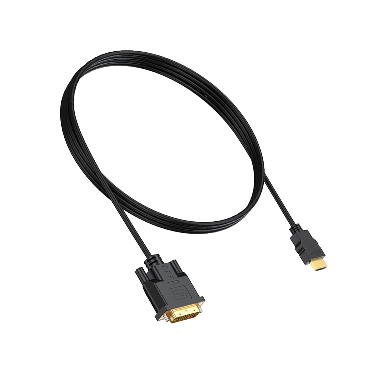 DVI to HDMI Adapter Cable HDMI Male to Dvi-D Male for Desktops TV Monitors 2m